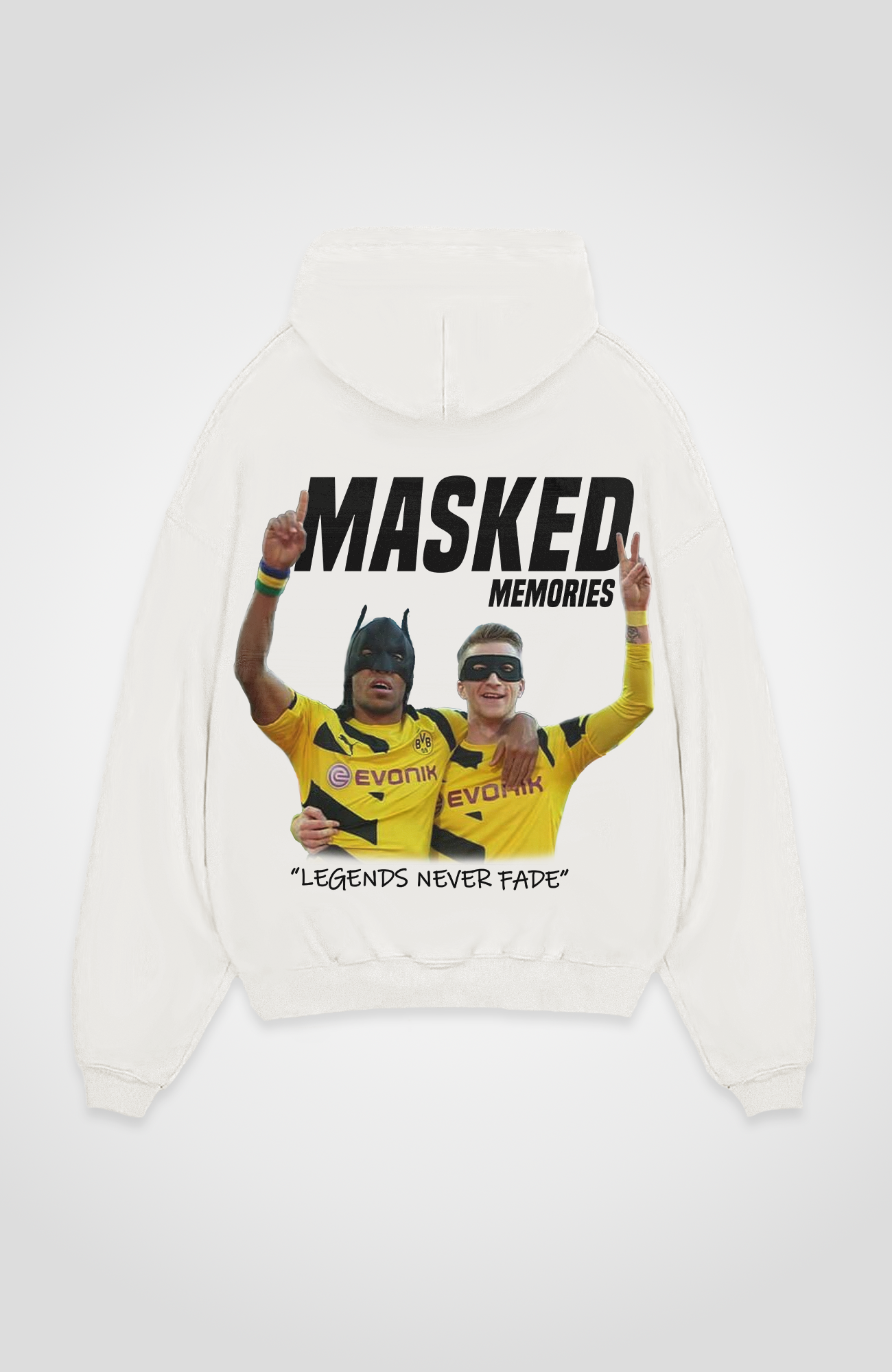 MASKED MEMORIES FOOTBALL MERCH OVERSIZED HOODIE