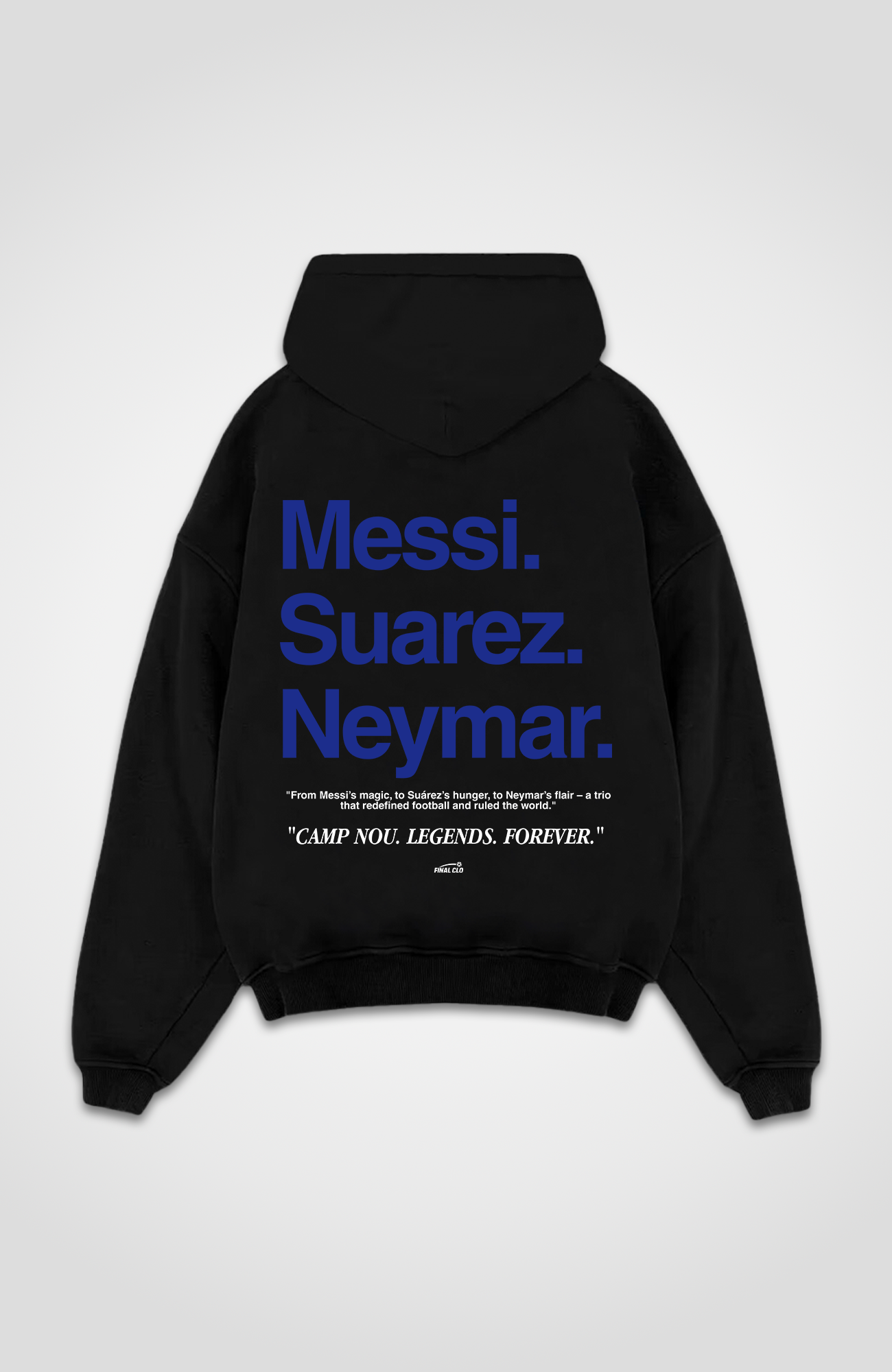 MESSI SUAREZ NEYMAR OVERSIZED HOODIE