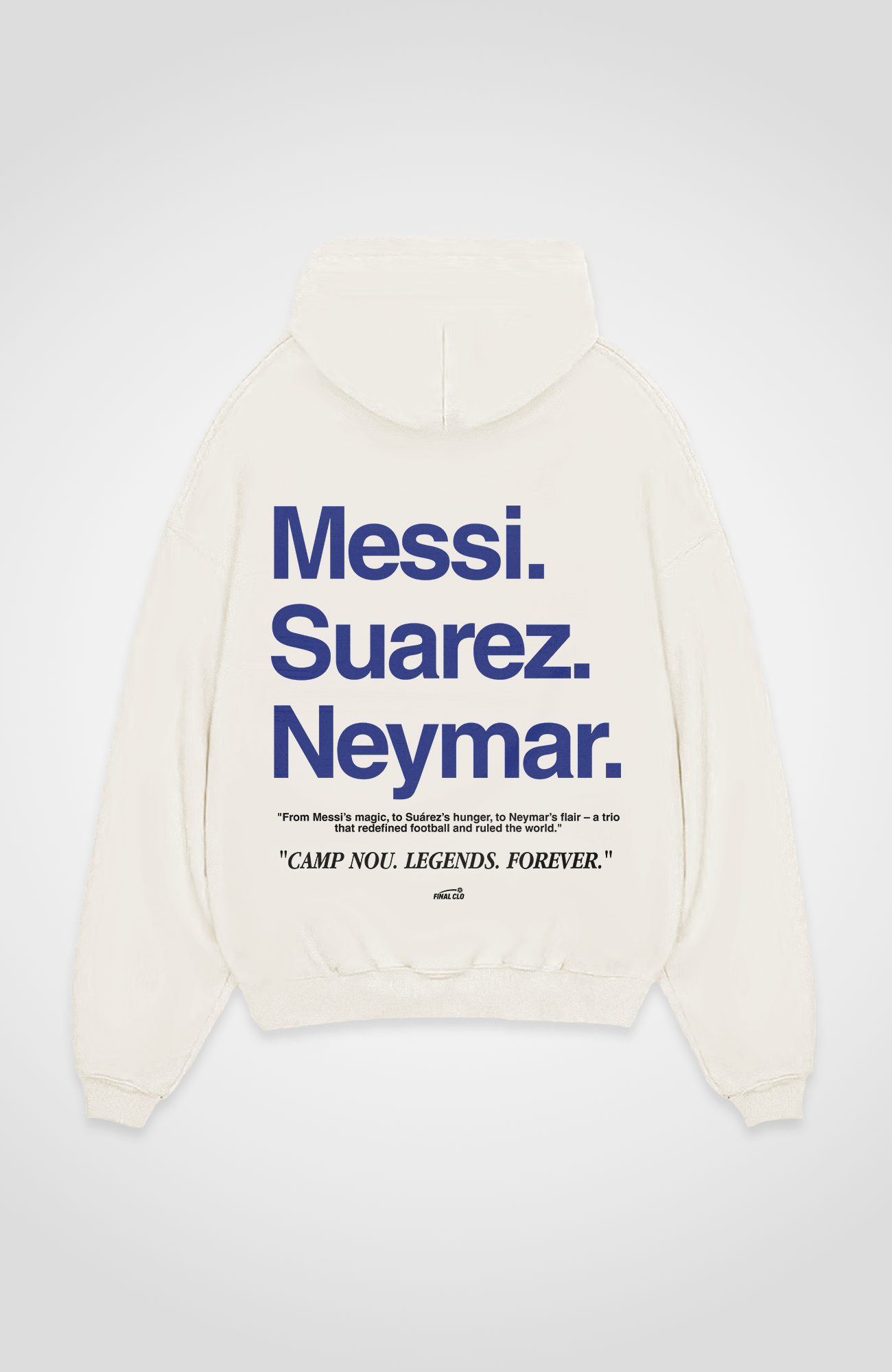MESSI SUAREZ NEYMAR OVERSIZED HOODIE