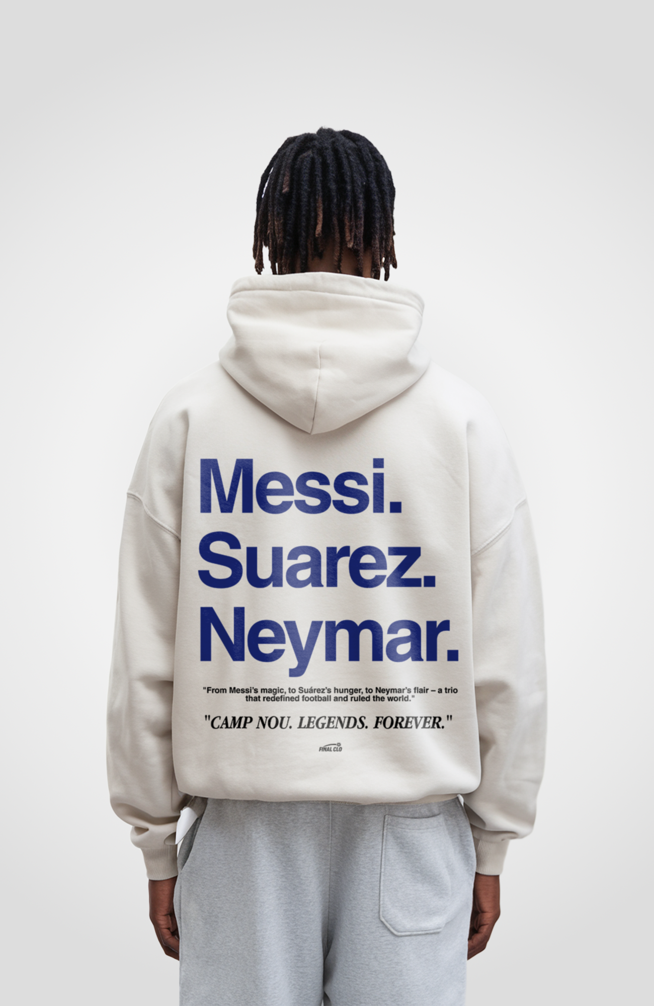 MESSI SUAREZ NEYMAR OVERSIZED HOODIE