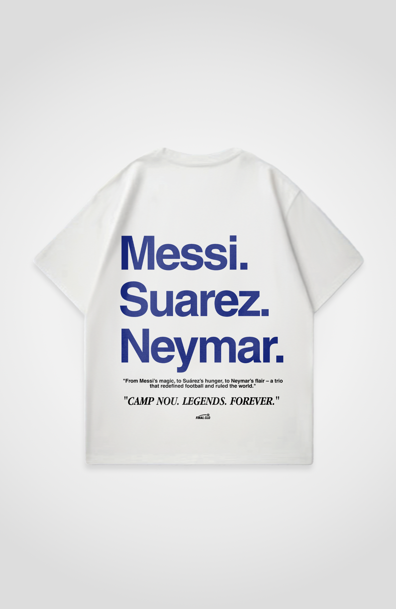 MESSI SUAREZ NEYMAR OVERSIZED SHIRT