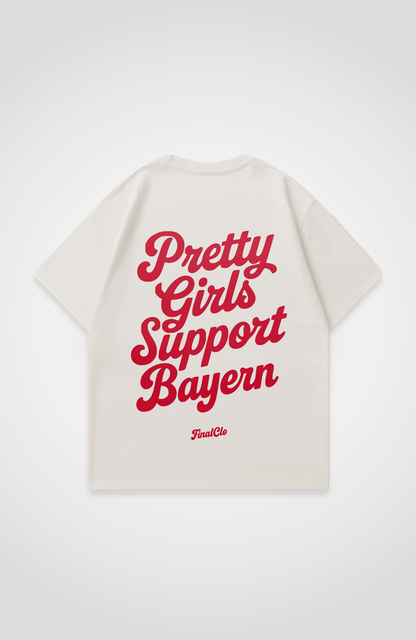 PRETTY GIRLS SUPPORT BAYERN OVERSIZED SHIRT