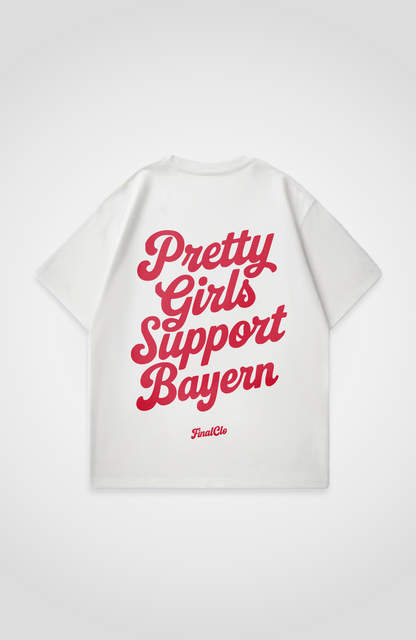 PRETTY GIRLS SUPPORT BAYERN OVERSIZED SHIRT