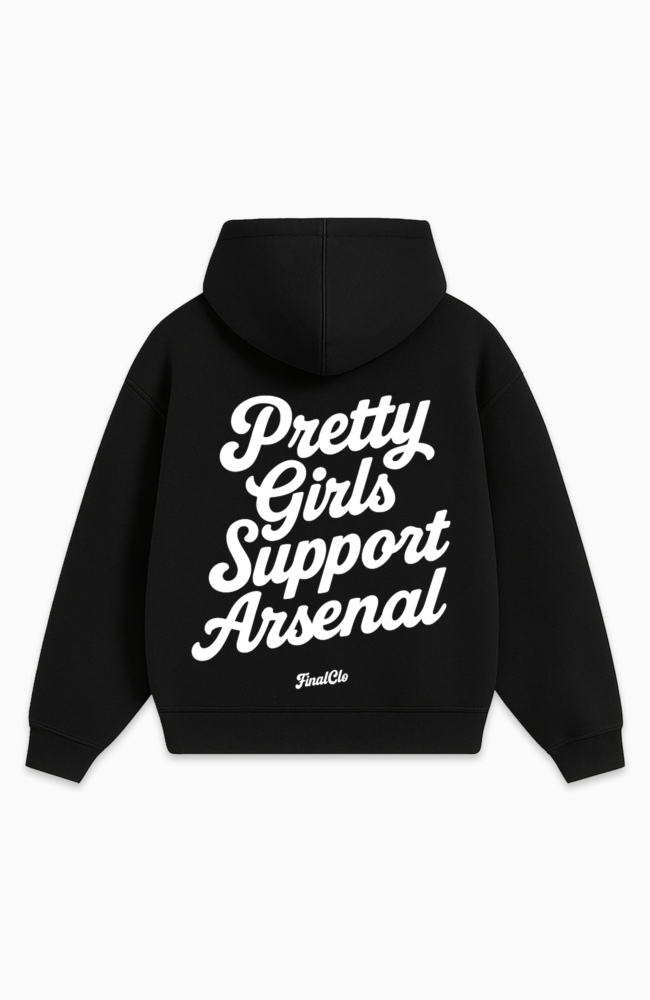 PRETTY GIRLS SUPPORT ARSENAL OVERSIZED HOODIE