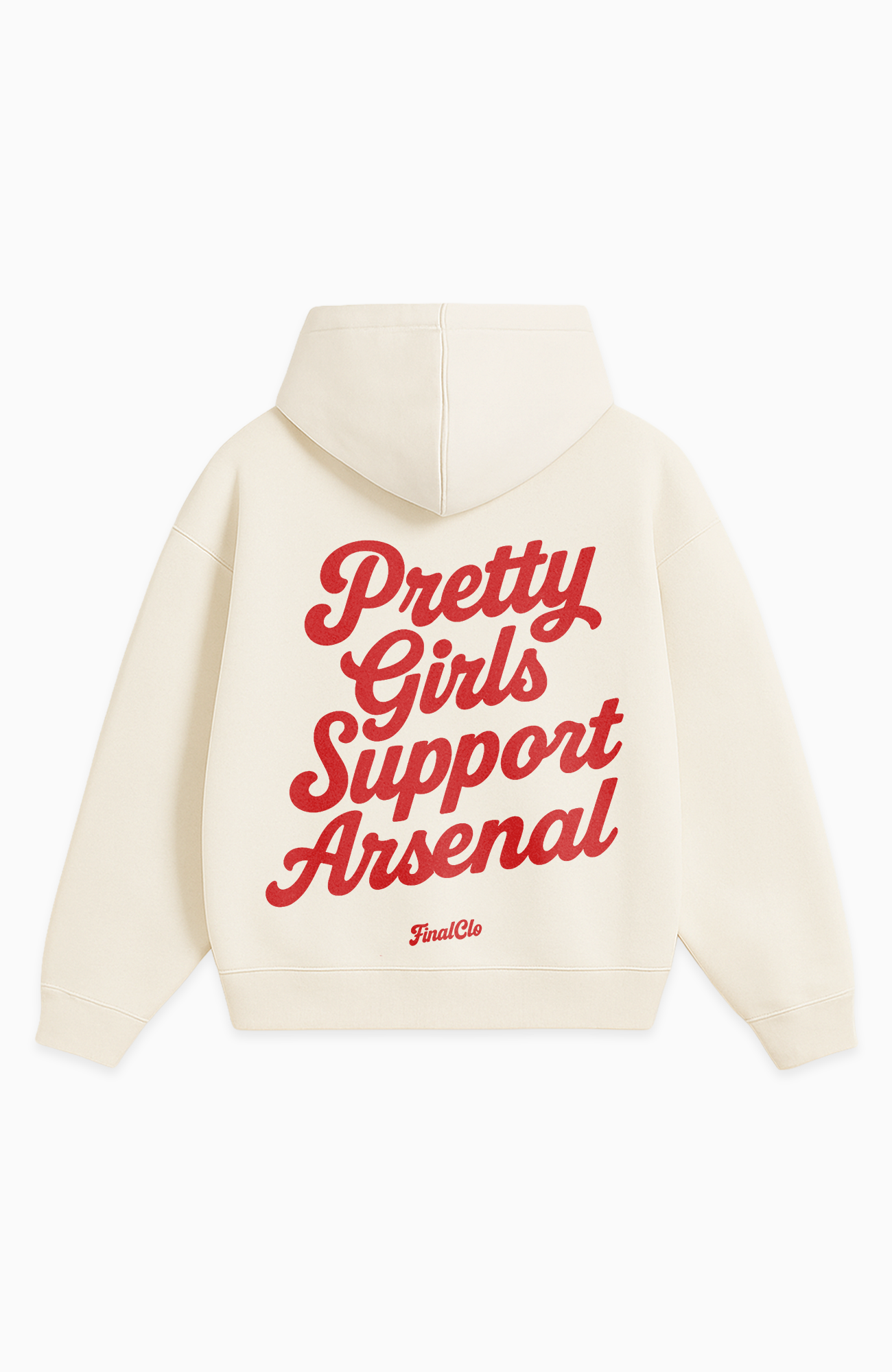 PRETTY GIRLS SUPPORT ARSENAL OVERSIZED HOODIE