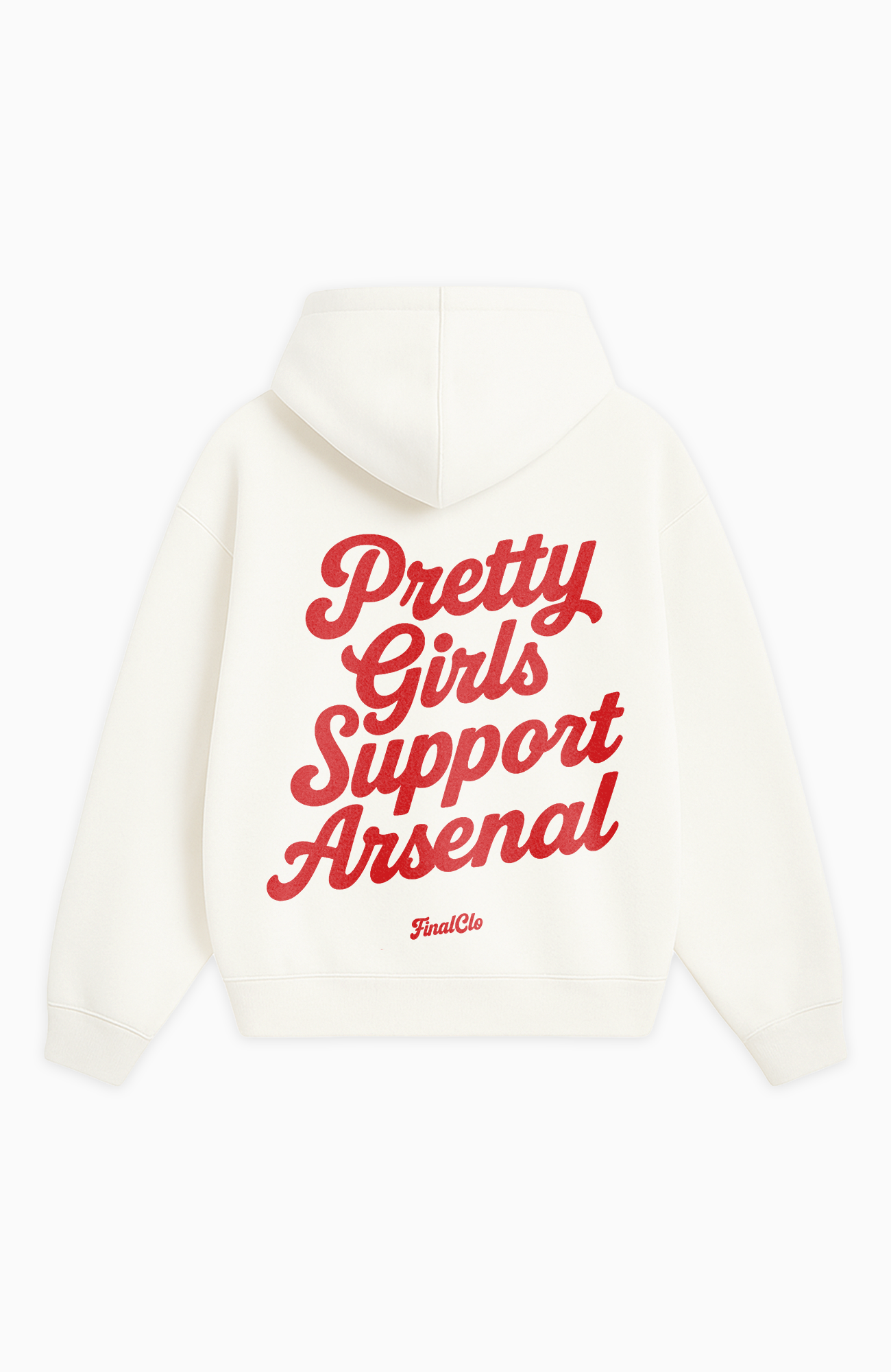 PRETTY GIRLS SUPPORT ARSENAL OVERSIZED HOODIE