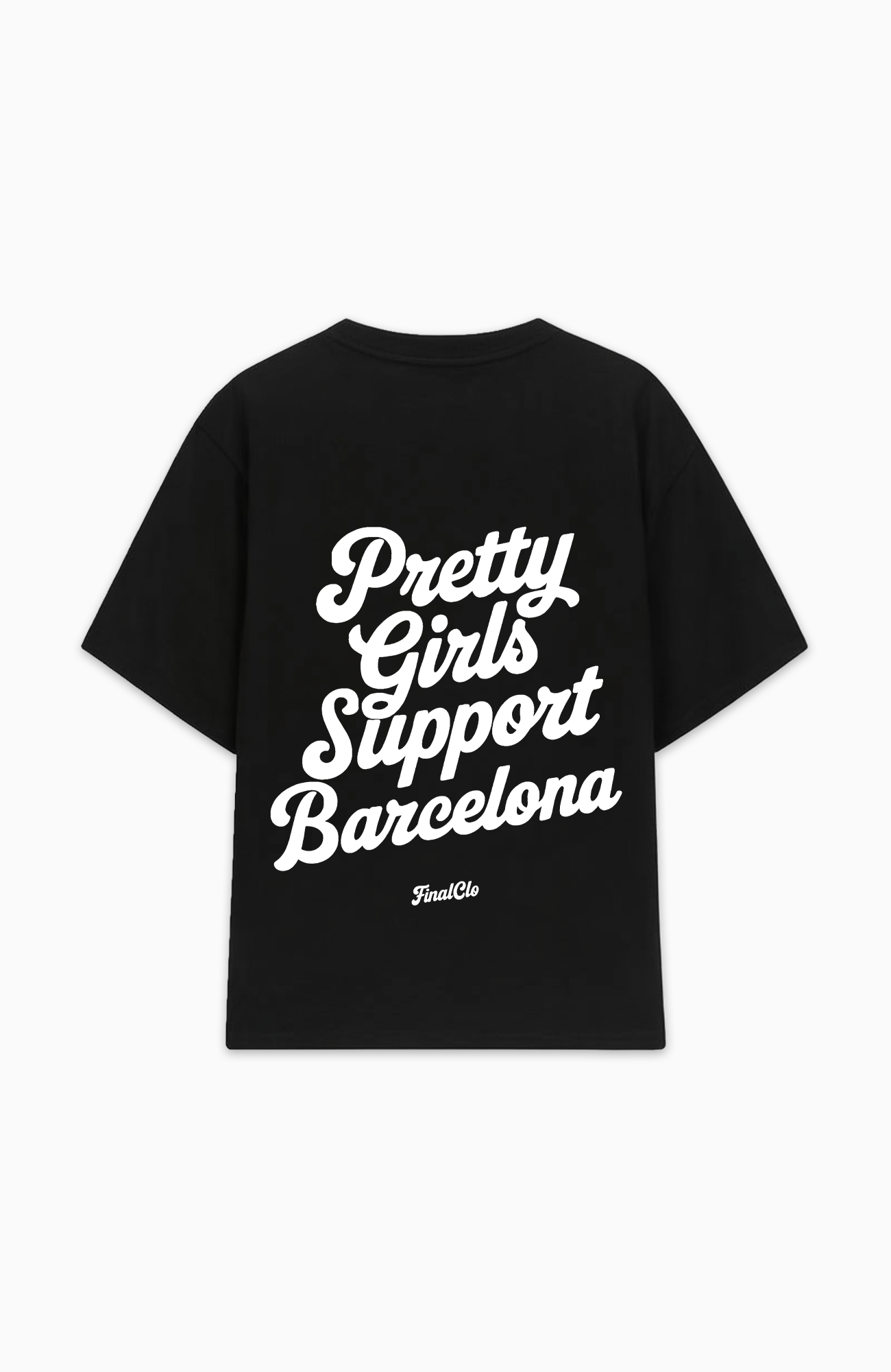 PRETTY GIRLS SUPPORT BARCELONA OVERSIZED SHIRT