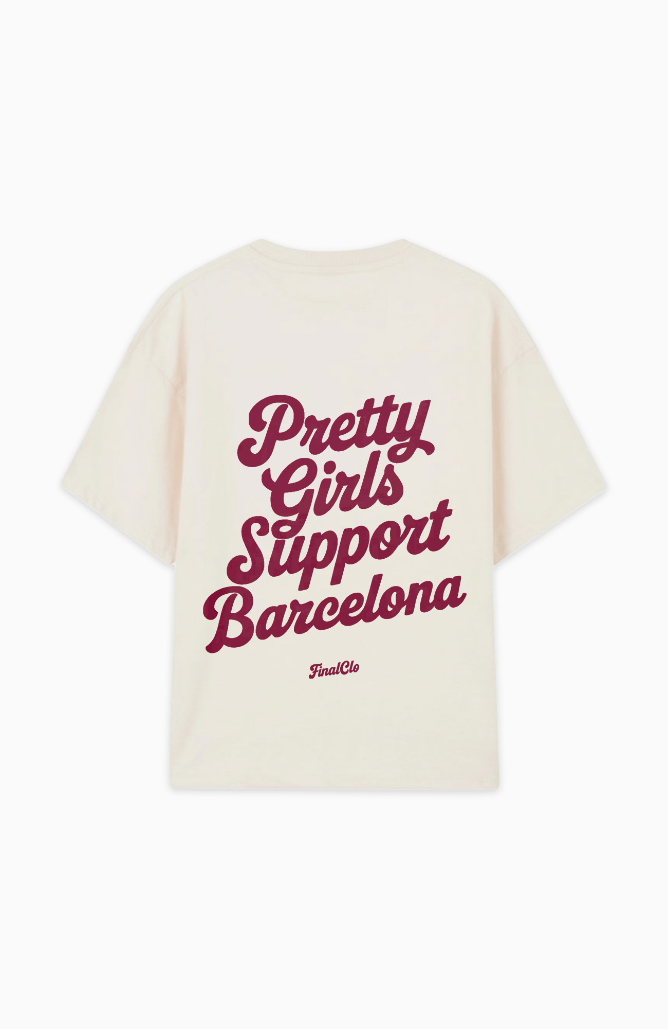PRETTY GIRLS SUPPORT BARCELONA OVERSIZED SHIRT
