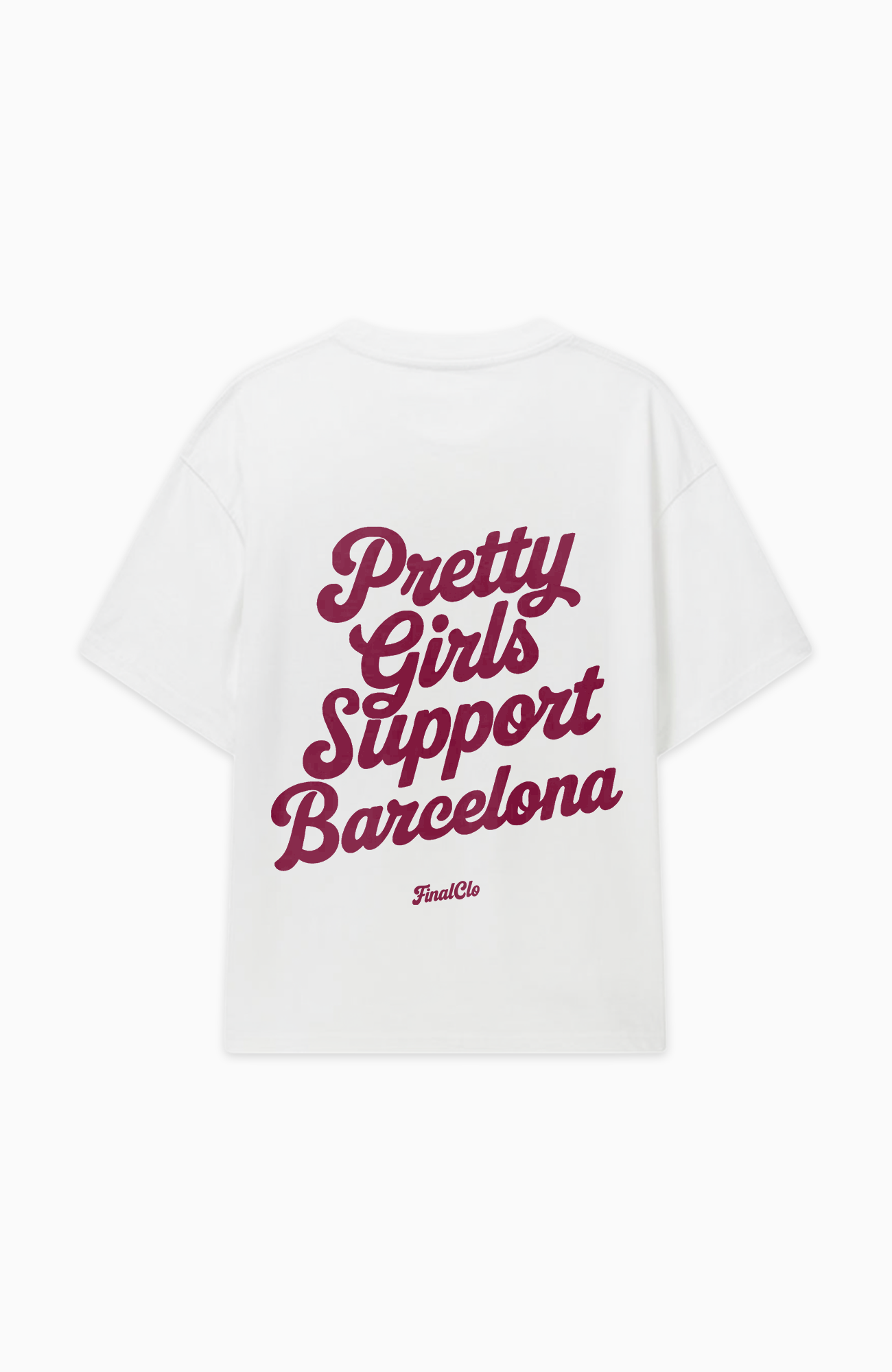 PRETTY GIRLS SUPPORT BARCELONA OVERSIZED SHIRT