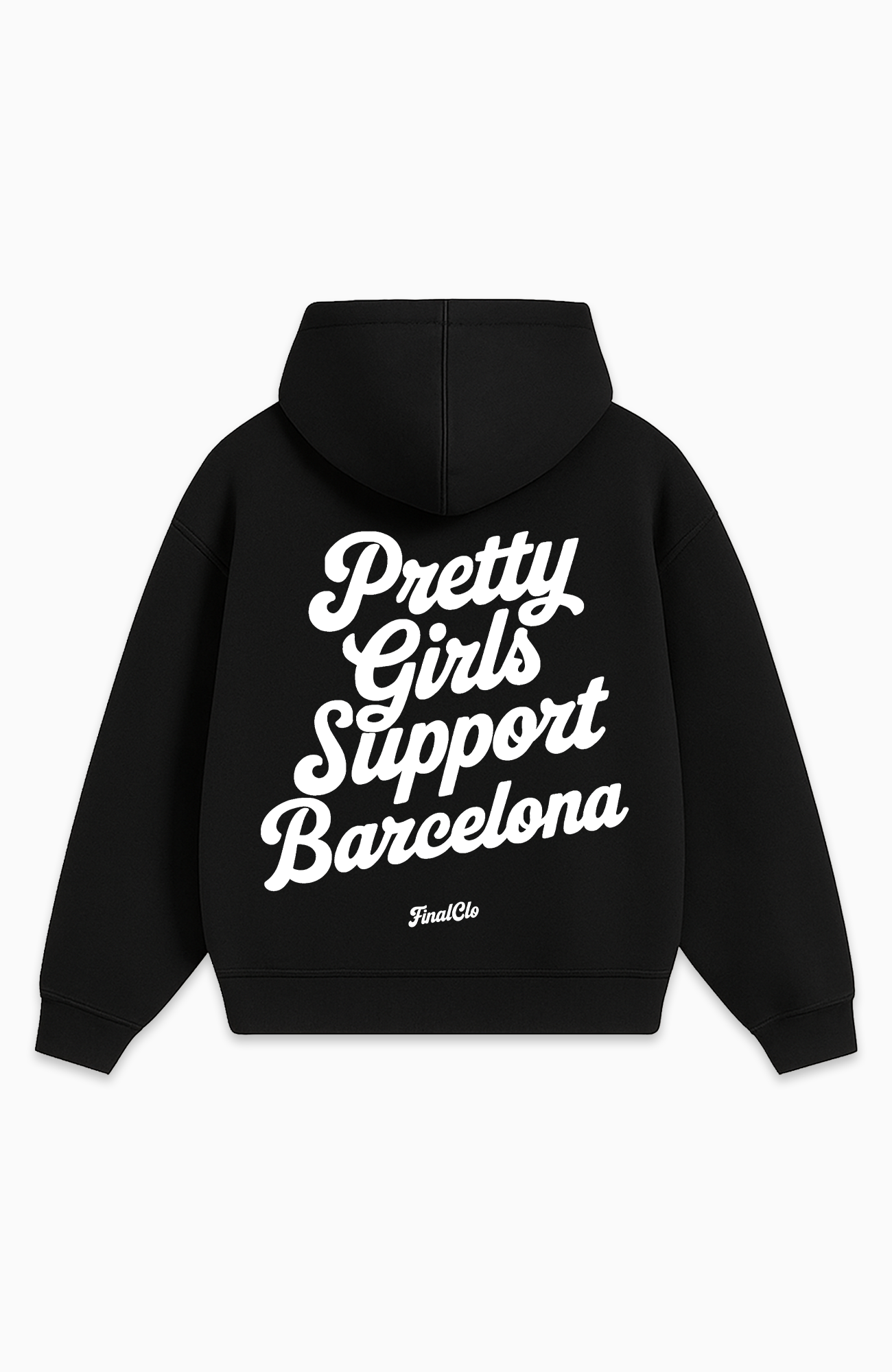 PRETTY GIRLS SUPPORT BARCELONA OVERSIZED HOODIE
