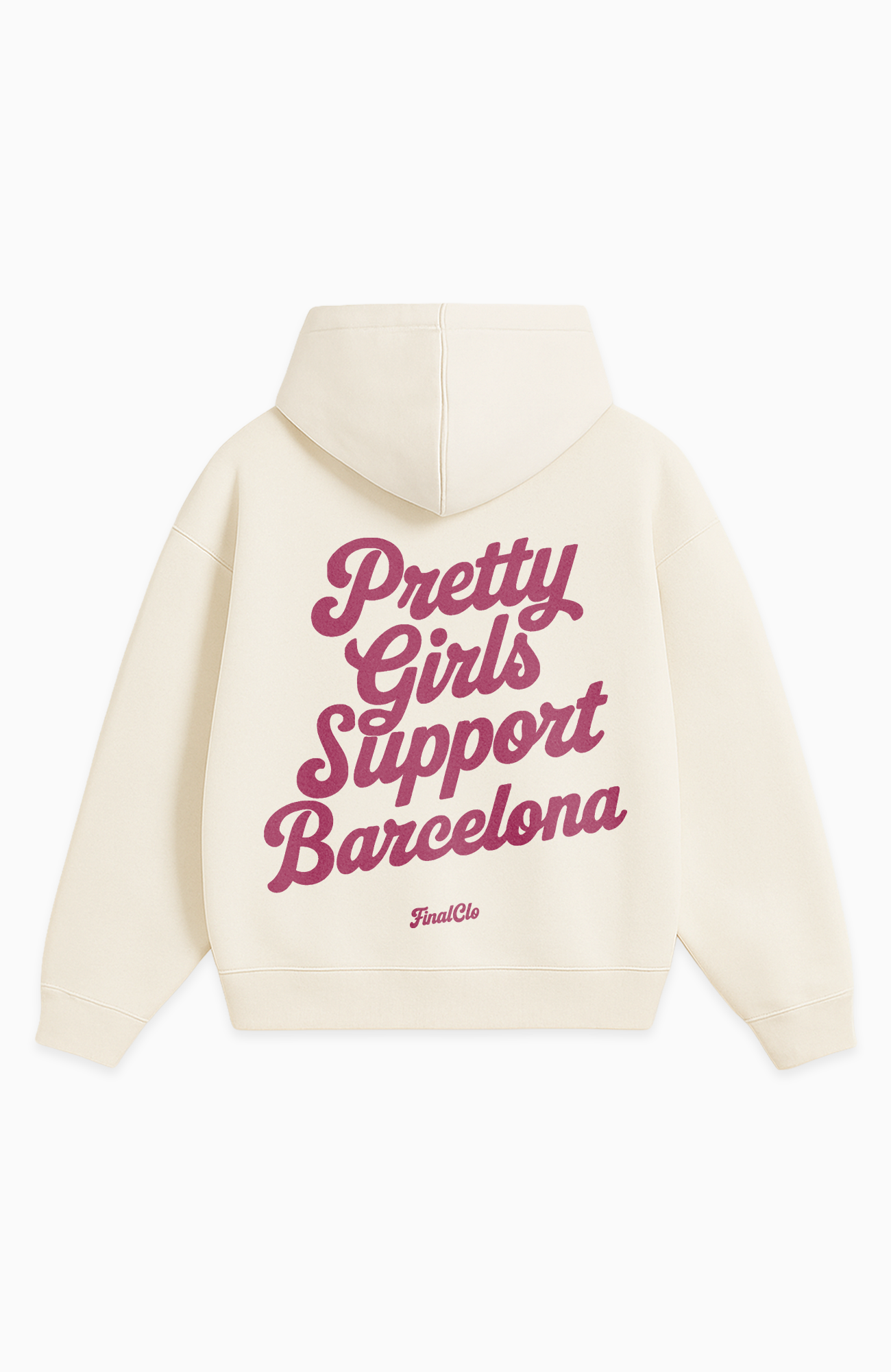 PRETTY GIRLS SUPPORT BARCELONA OVERSIZED HOODIE