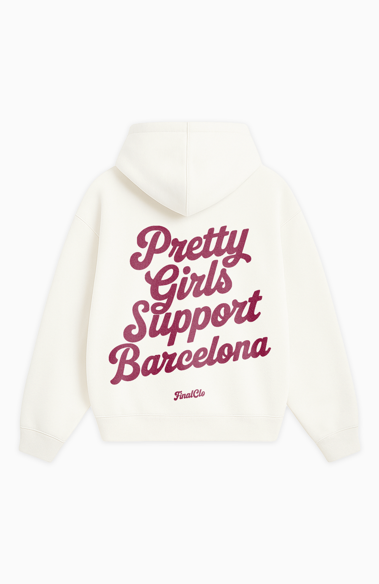 PRETTY GIRLS SUPPORT BARCELONA OVERSIZED HOODIE