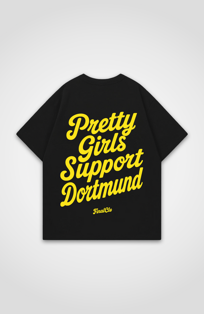 PRETTY GIRLS SUPPORT DORTMUND OVERSIZED SHIRT