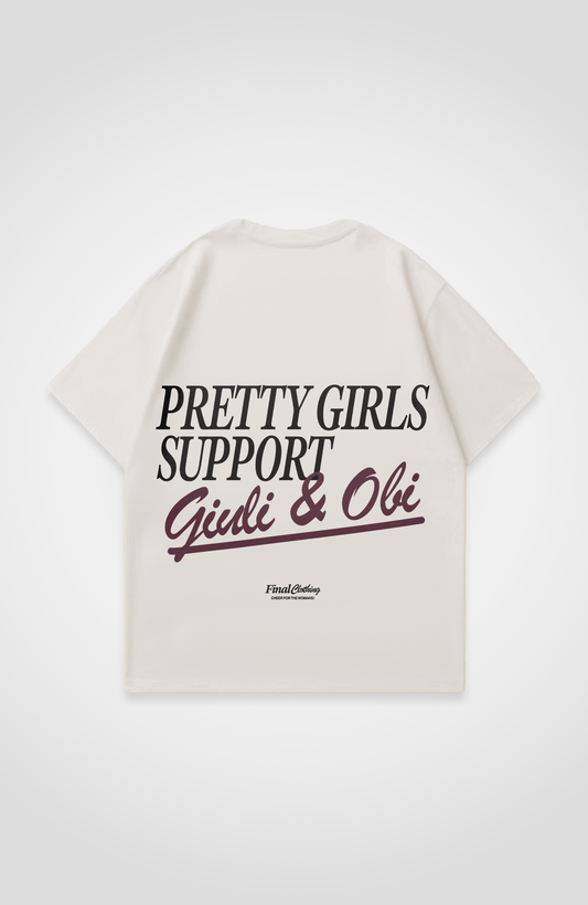 PRETTY GIRLS SUPPORT GIULI AND OBI OVERSIZED SHIRT