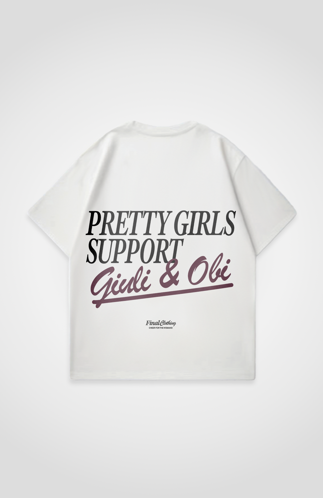 PRETTY GIRLS SUPPORT GIULI AND OBI OVERSIZED SHIRT