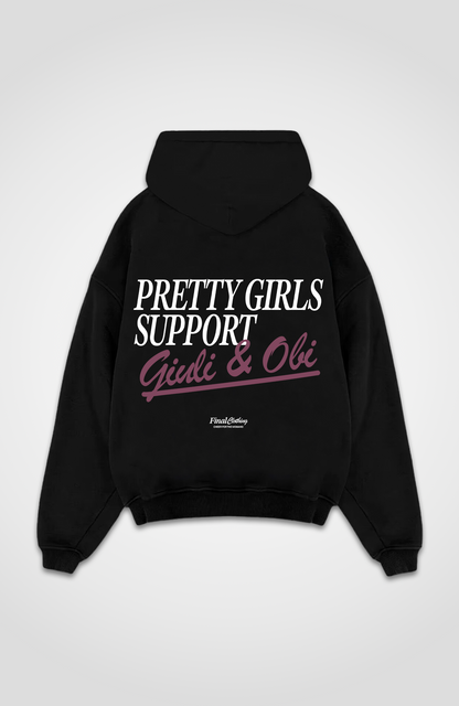 PRETTY GIRLS SUPPORT GIULI & OBI OVERSIZED HOODIE