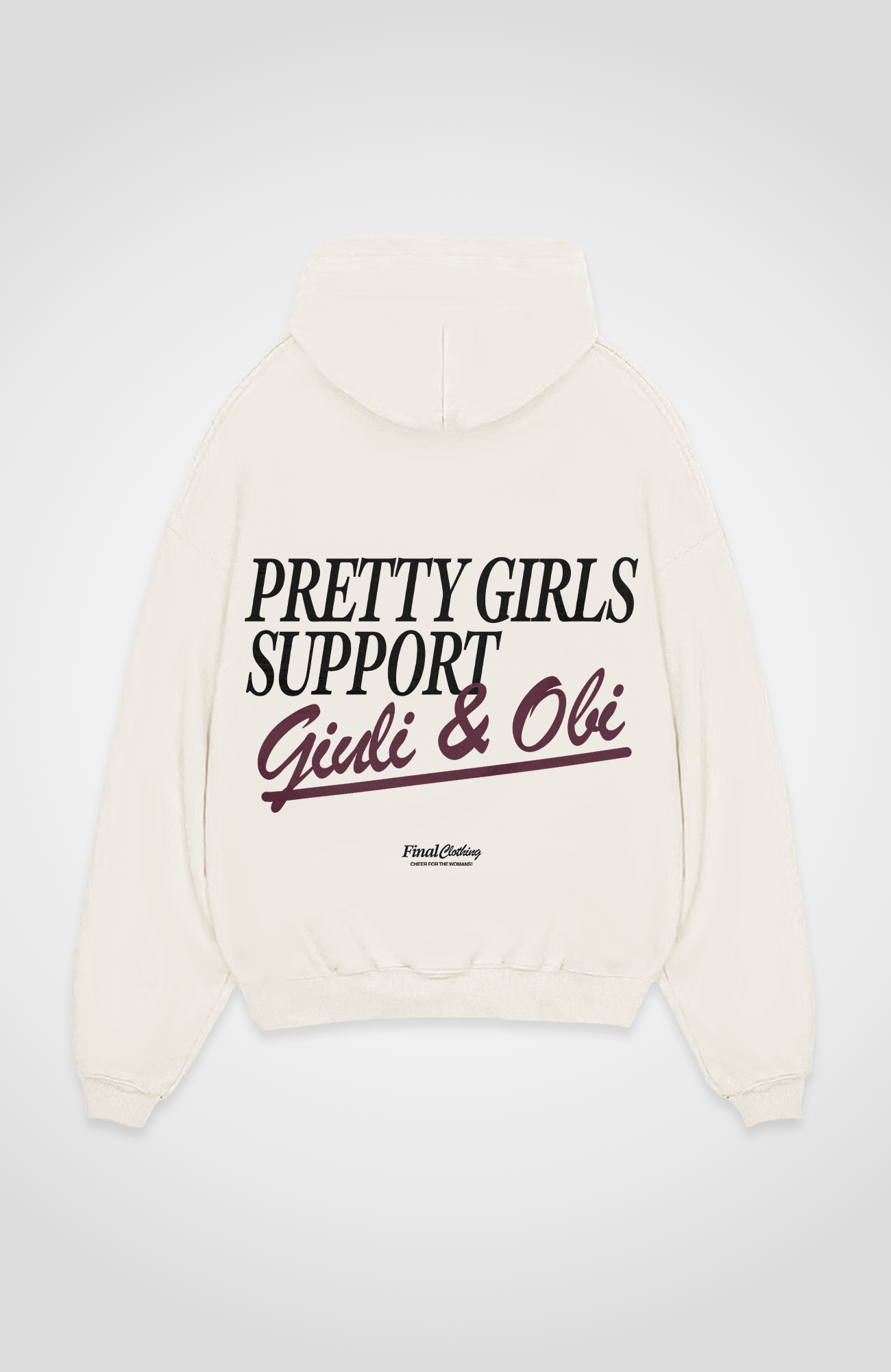 PRETTY GIRLS SUPPORT GIULI & OBI OVERSIZED HOODIE