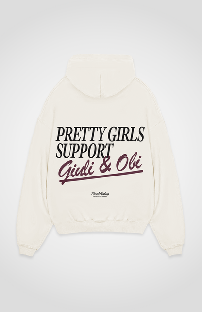 PRETTY GIRLS SUPPORT GIULI & OBI OVERSIZED HOODIE