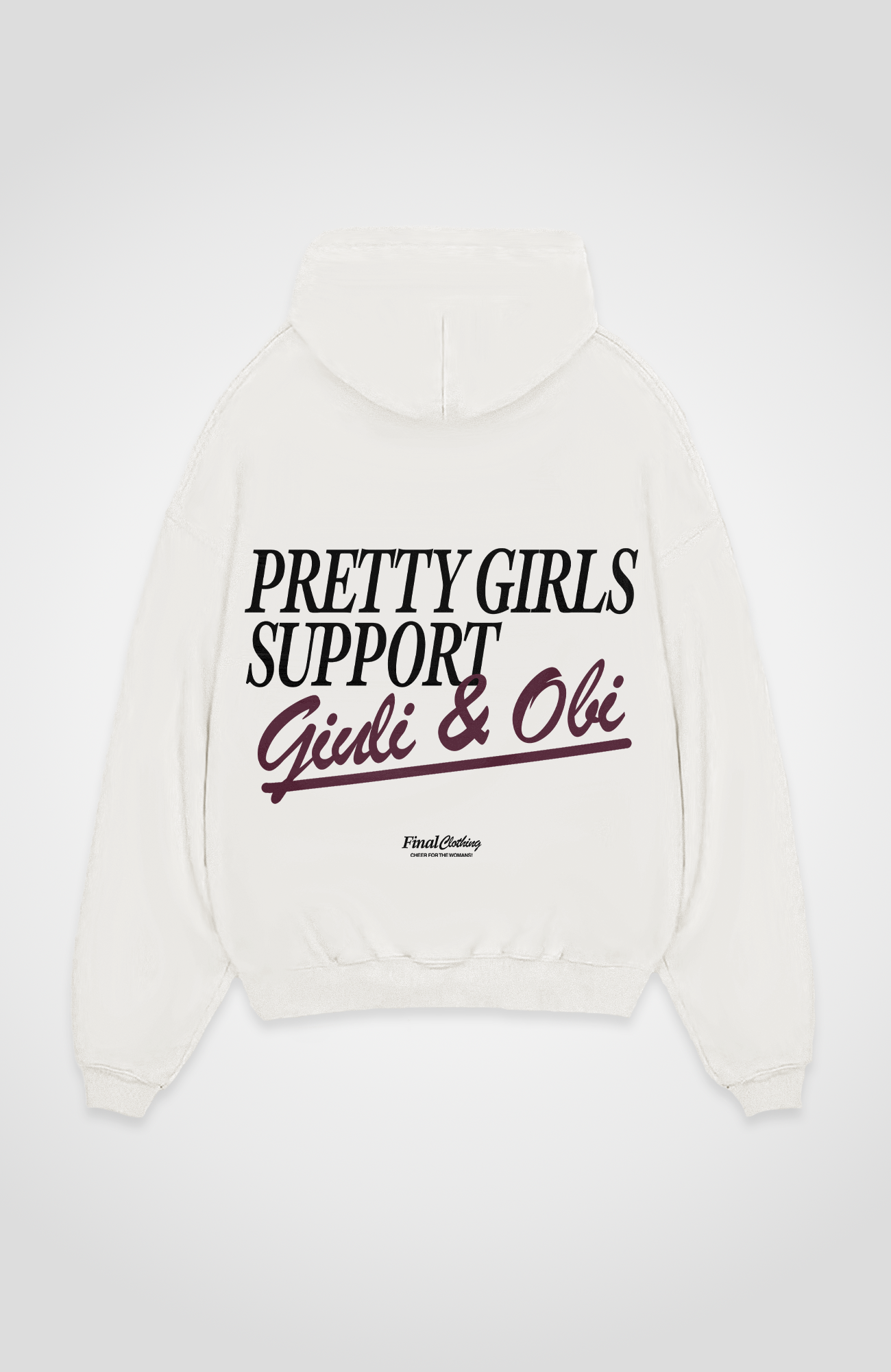 PRETTY GIRLS SUPPORT GIULI & OBI OVERSIZED HOODIE