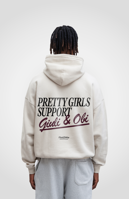 PRETTY GIRLS SUPPORT GIULI & OBI OVERSIZED HOODIE