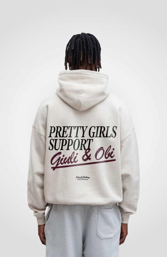 PRETTY GIRLS SUPPORT GIULI & OBI OVERSIZED HOODIE