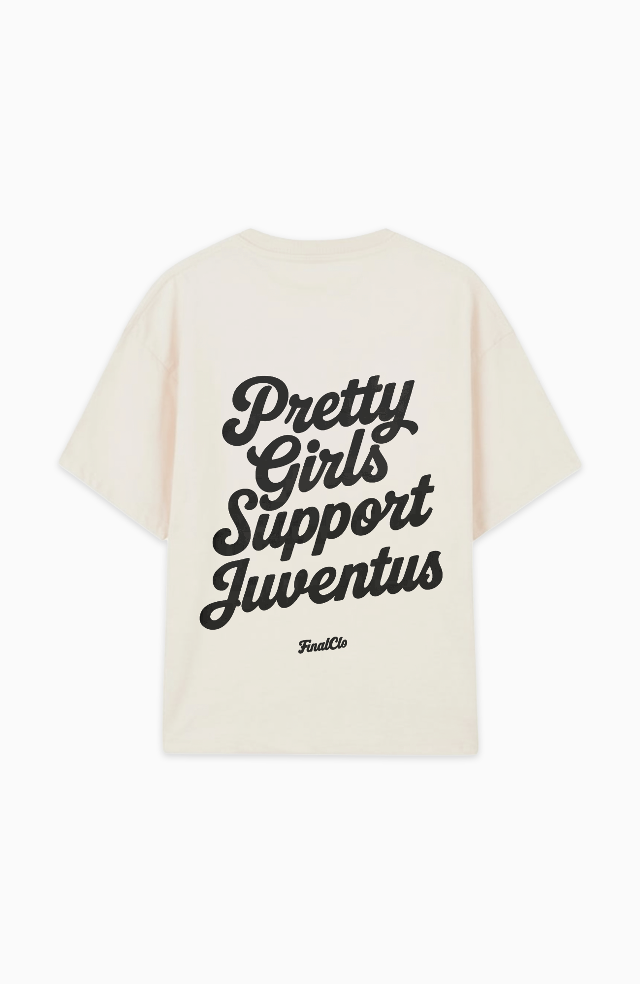 PRETTY GIRLS SUPPORT JUVENTUS OVERSIZED SHIRT