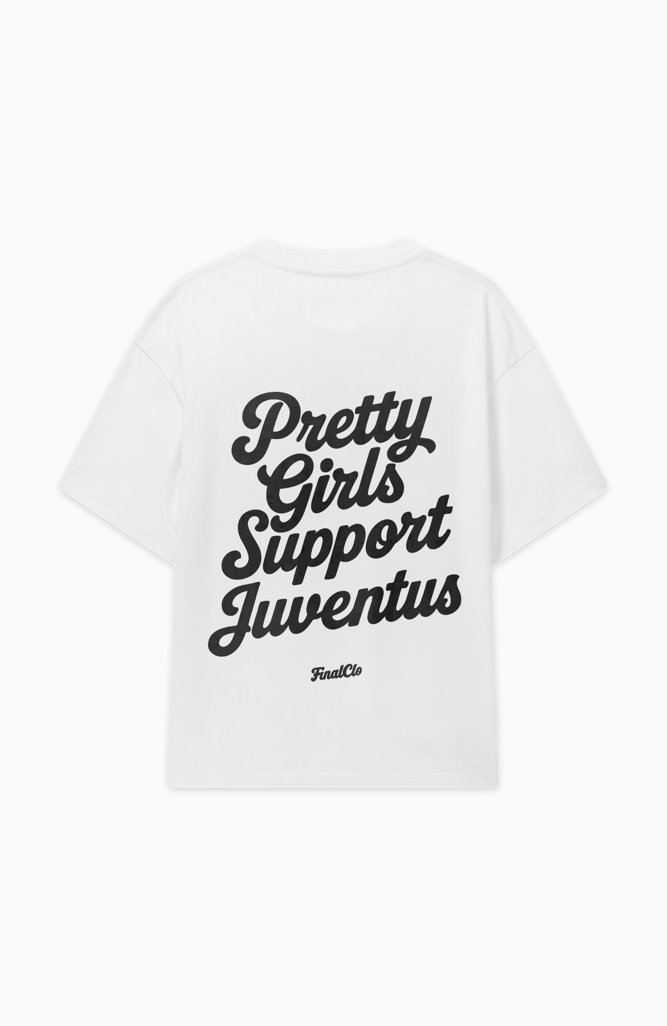 PRETTY GIRLS SUPPORT JUVENTUS OVERSIZED SHIRT