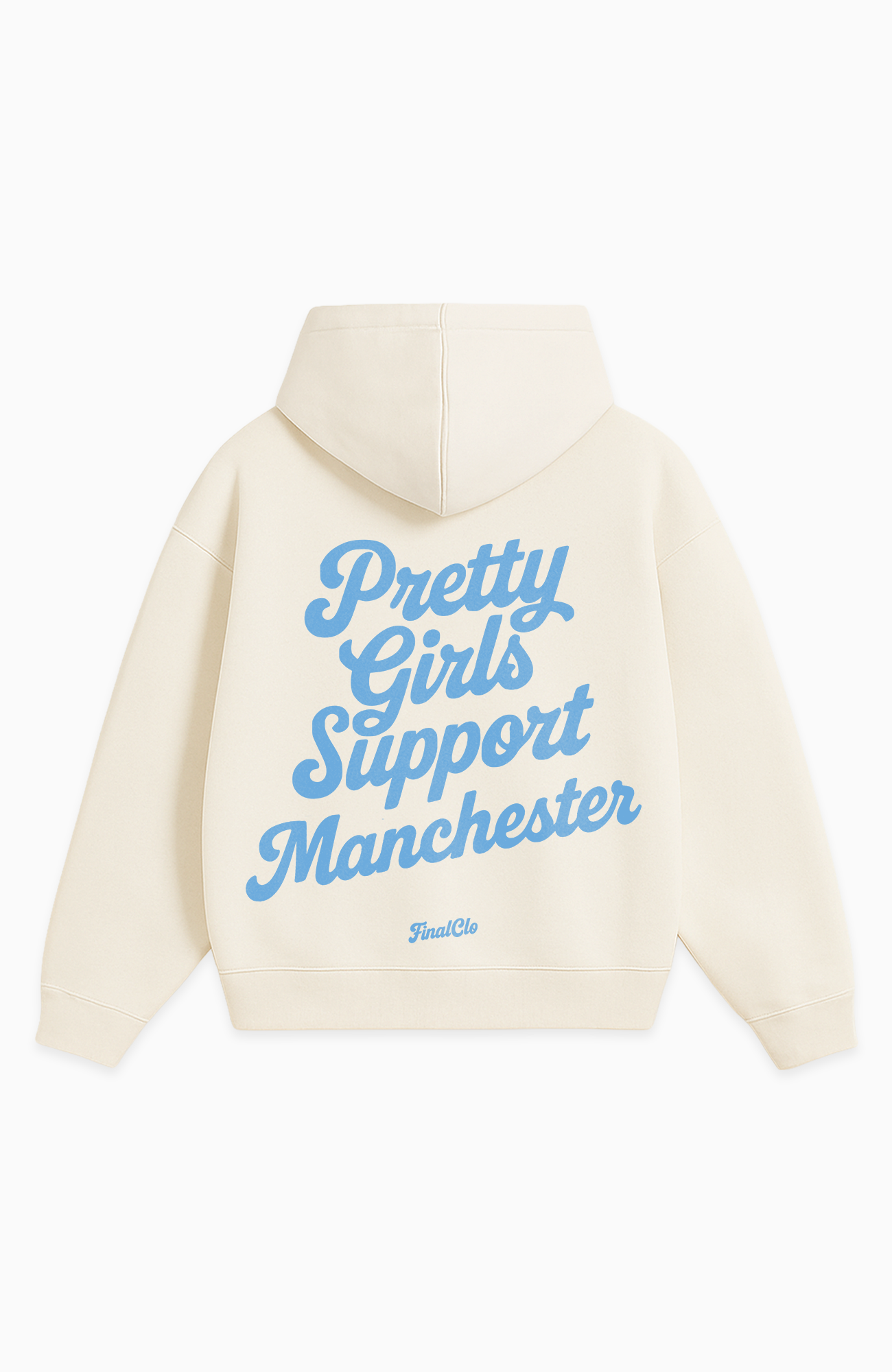 PRETTY GIRLS SUPPORT MANCHESTER CITY OVERSIZED HOODIE