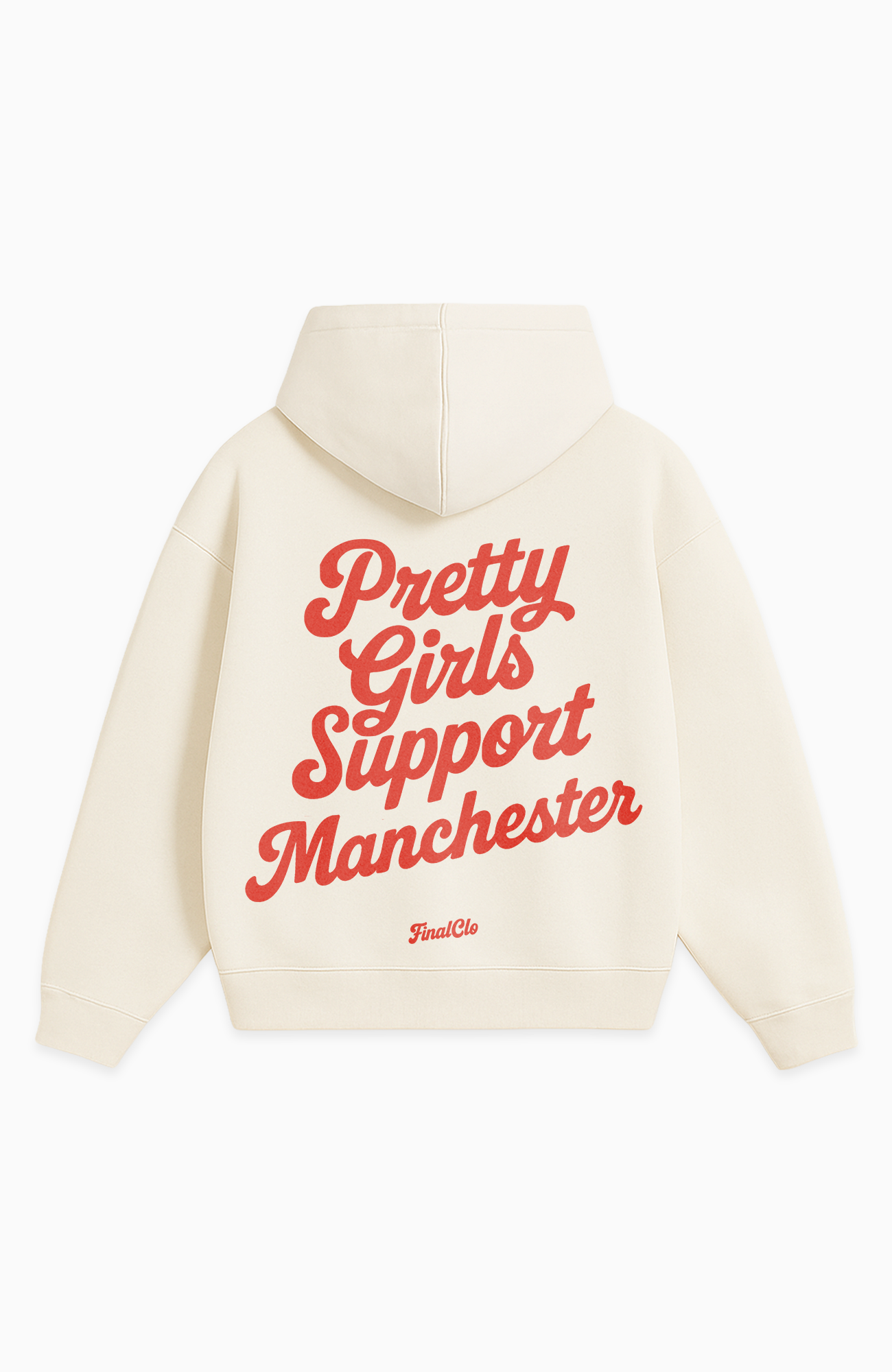 PRETTY GIRLS SUPPORT MANCHESTER UNITED OVERSIZED HOODIE