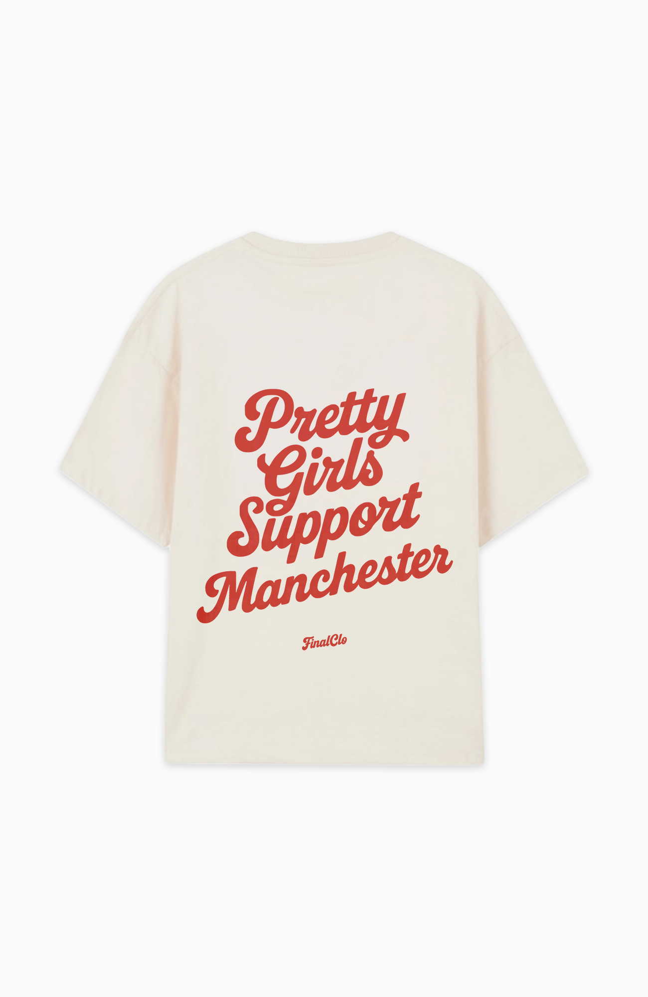 PRETTY GIRLS SUPPORT MANCHESTER UNITED OVERSIZED SHIRT