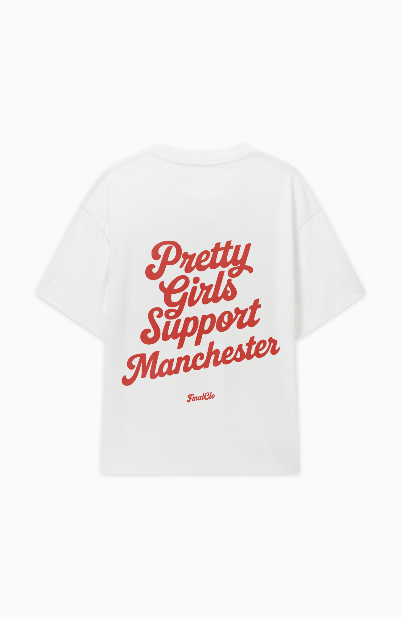 PRETTY GIRLS SUPPORT MANCHESTER UNITED OVERSIZED SHIRT
