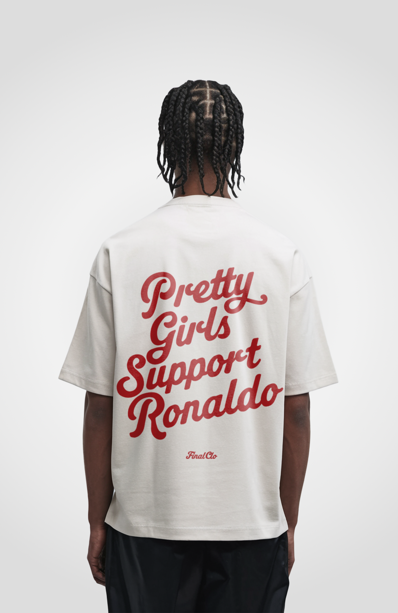 PRETTY GIRLS SUPPORT RONALDO OVERSIZED SHIRT