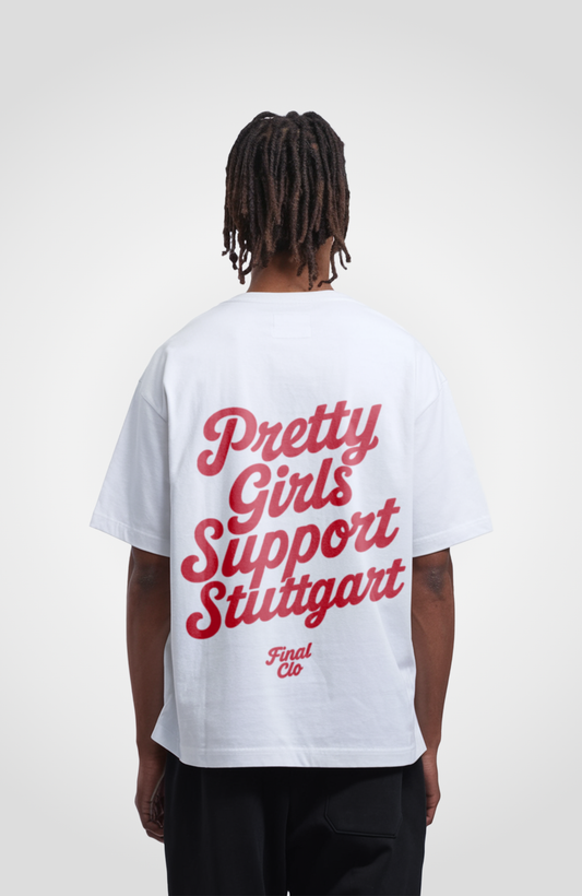 PRETTY GIRLS SUPPORT STUTTGART OVERSIZED SHIRT