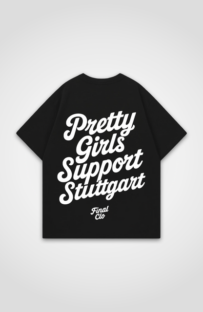 PRETTY GIRLS SUPPORT STUTTGART OVERSIZED SHIRT