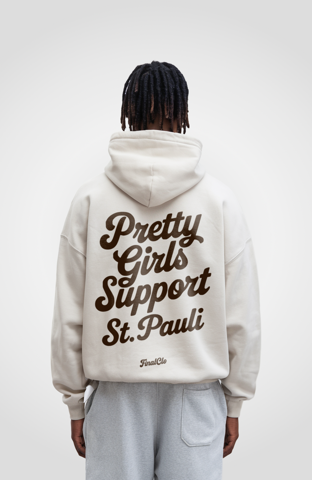 PRETTY GIRLS SUPPORT ST PAULI OVERSIZED HOODIE