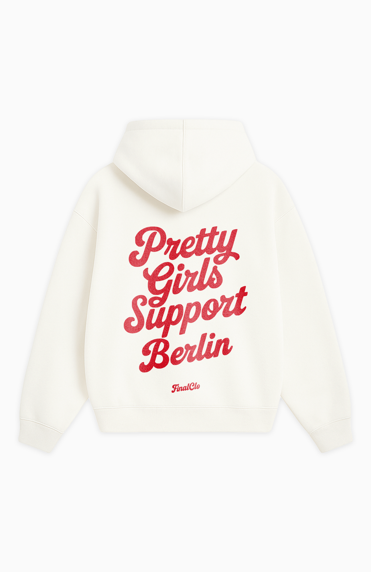 PRETTY GIRLS SUPPORT U BERLIN OVERSIZED HOODIE