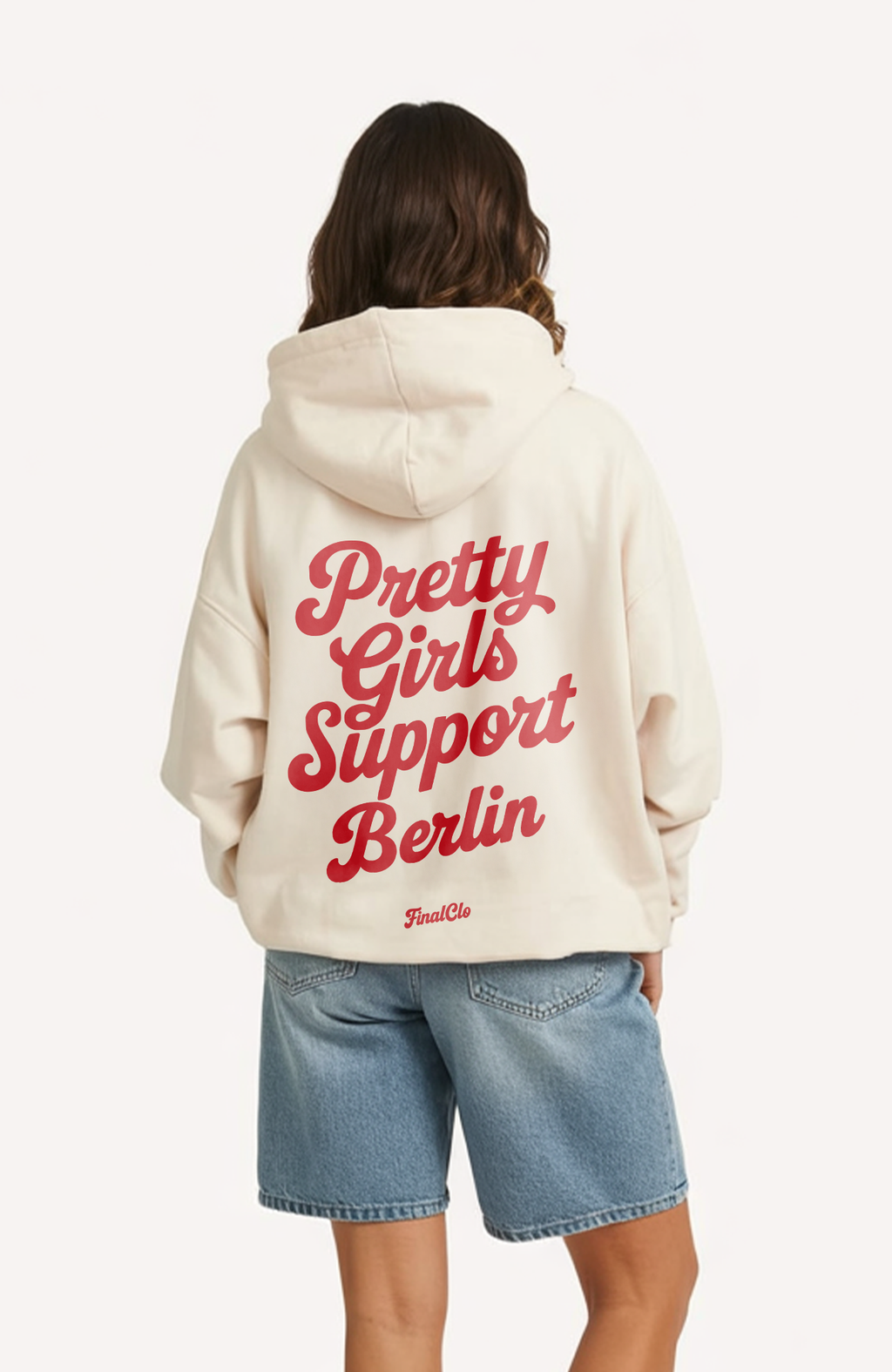 PRETTY GIRLS SUPPORT U BERLIN OVERSIZED HOODIE