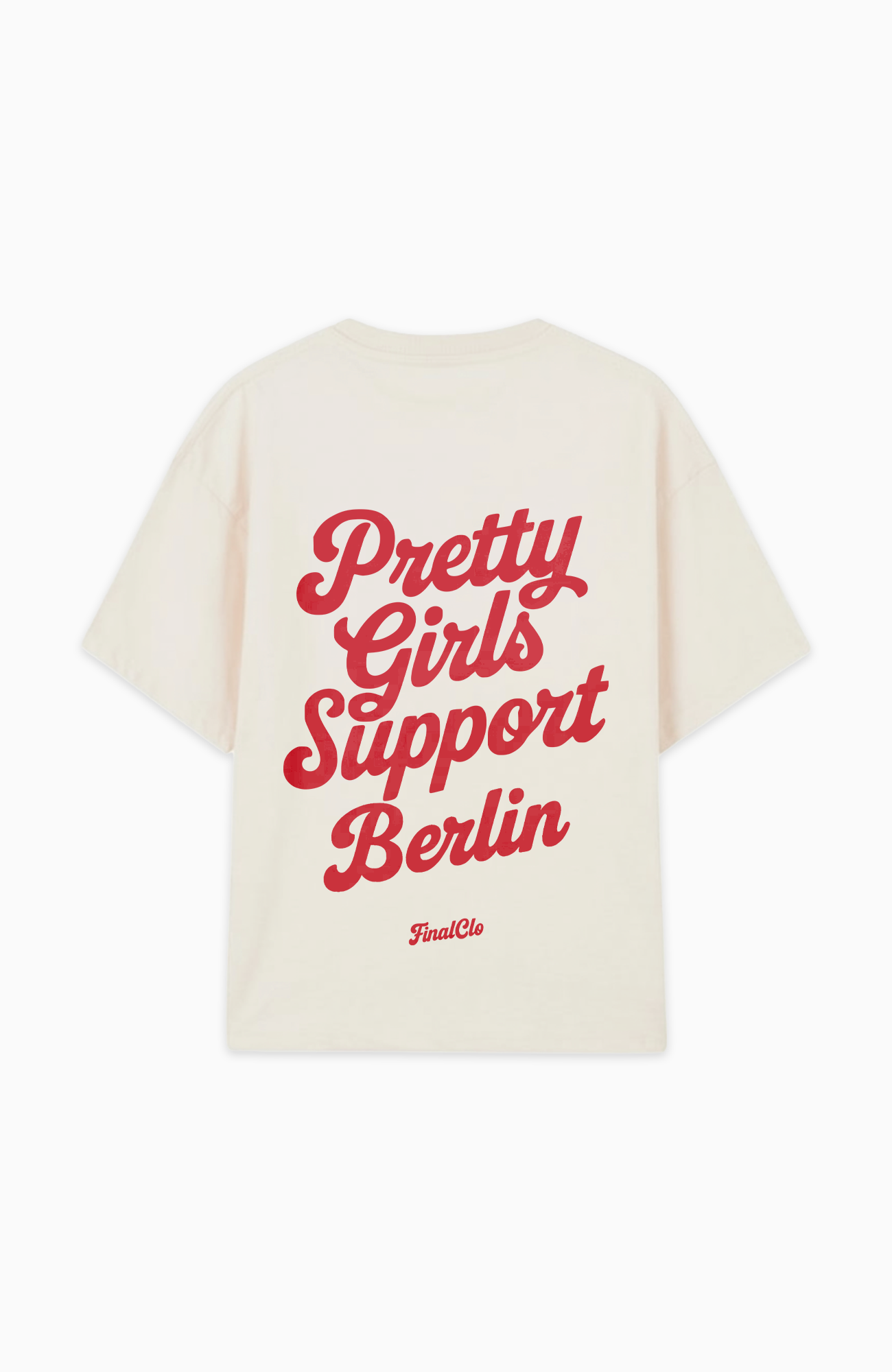 PRETTY GIRLS SUPPORT U BERLIN OVERSIZED SHIRT