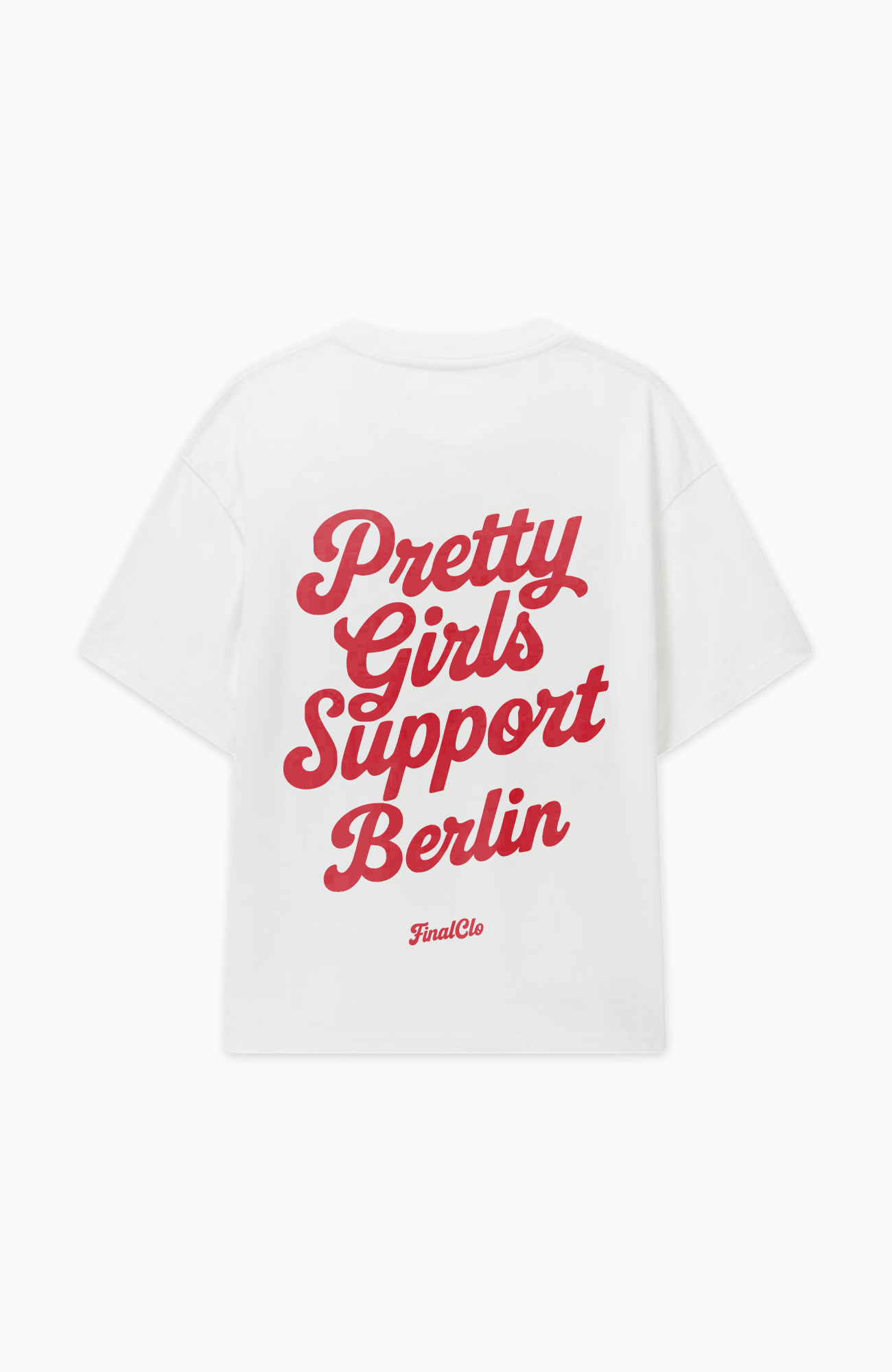 PRETTY GIRLS SUPPORT U BERLIN OVERSIZED SHIRT