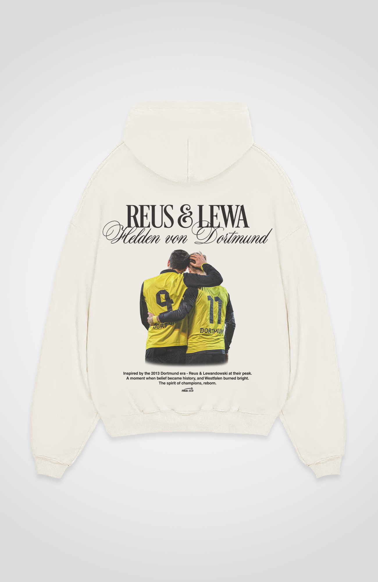 REUS & LEWA FOOTBALL MERCH OVERSIZED HOODIE