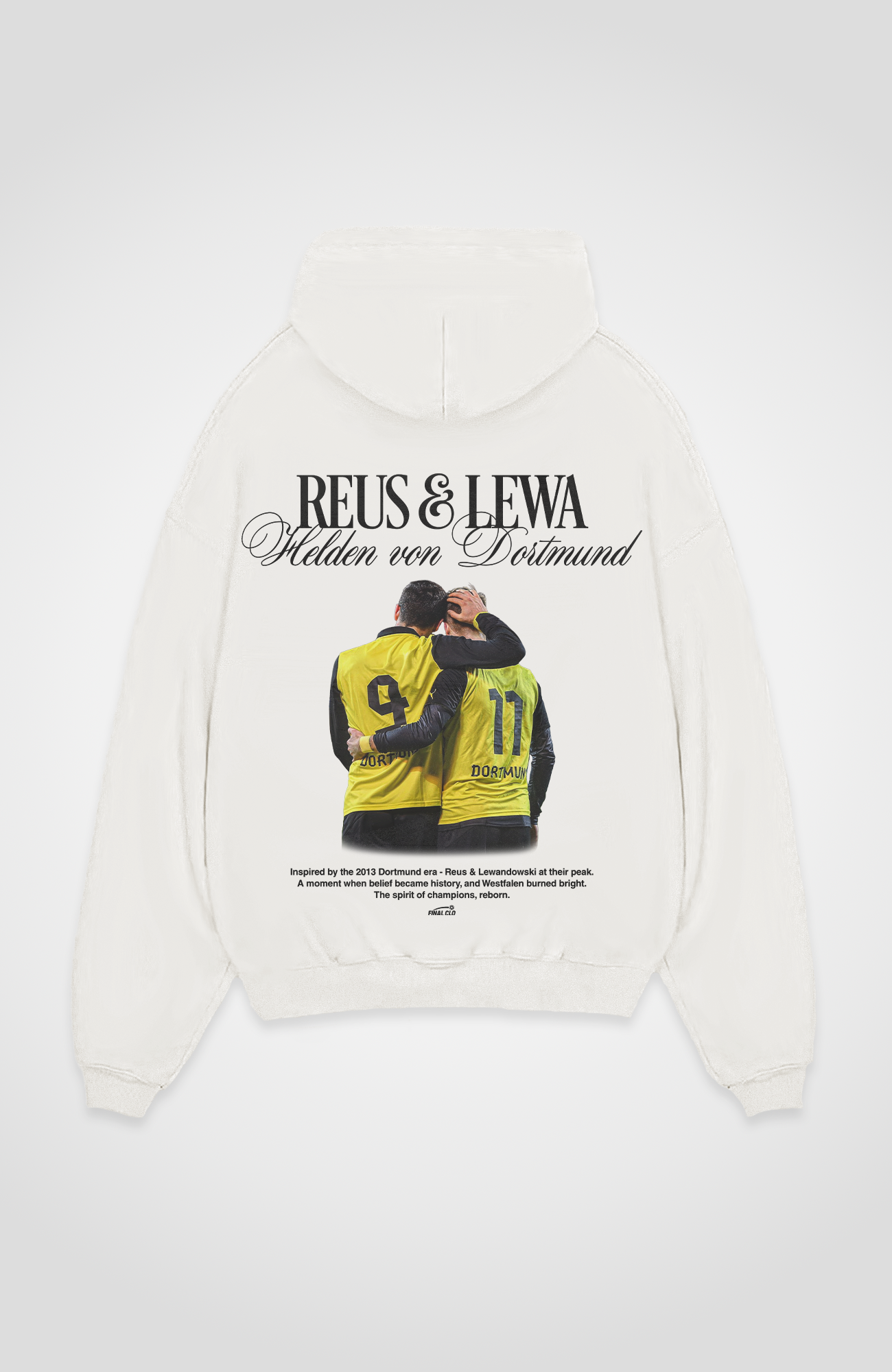 REUS & LEWA FOOTBALL MERCH OVERSIZED HOODIE
