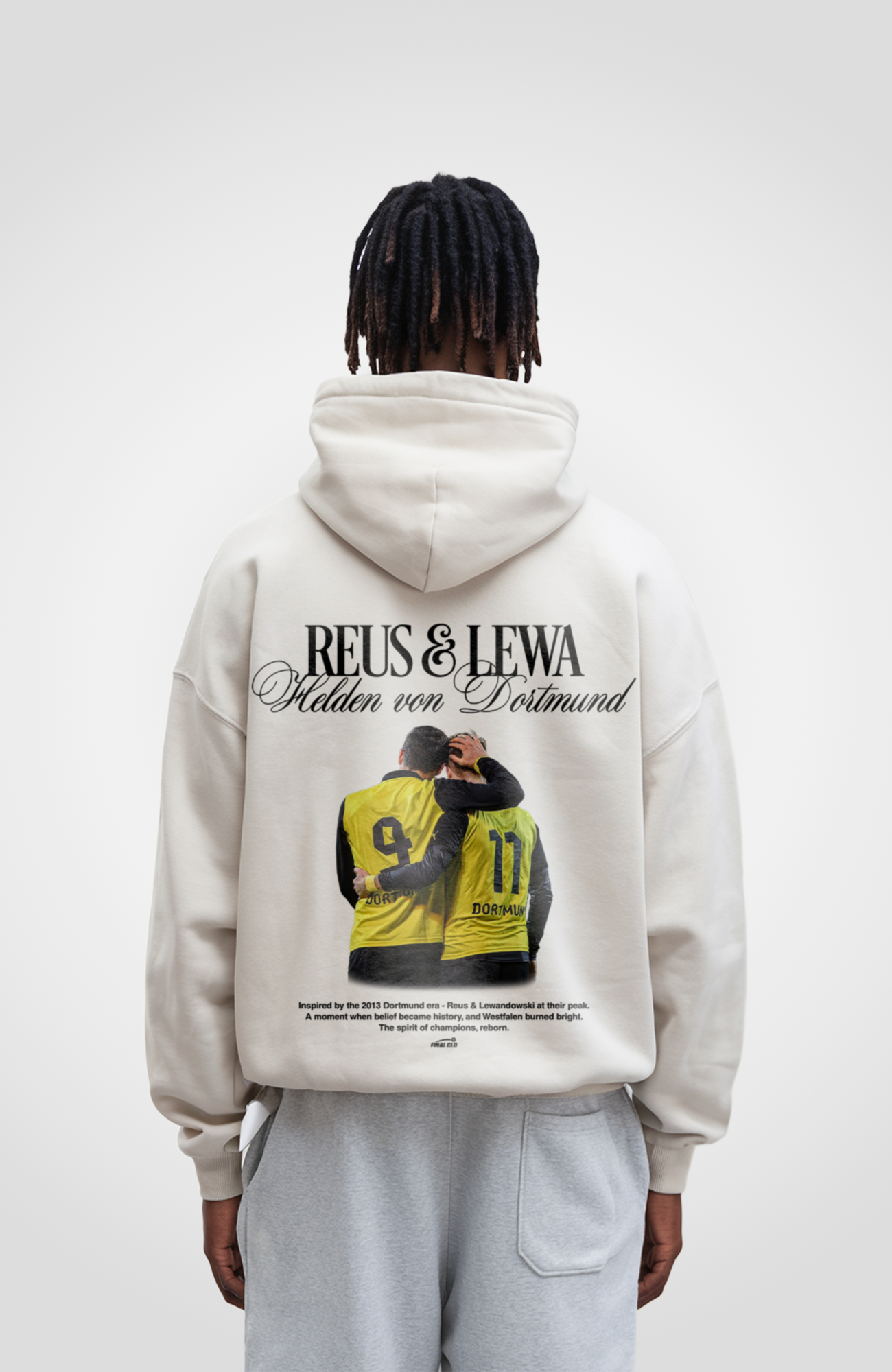 REUS & LEWA FOOTBALL MERCH OVERSIZED HOODIE