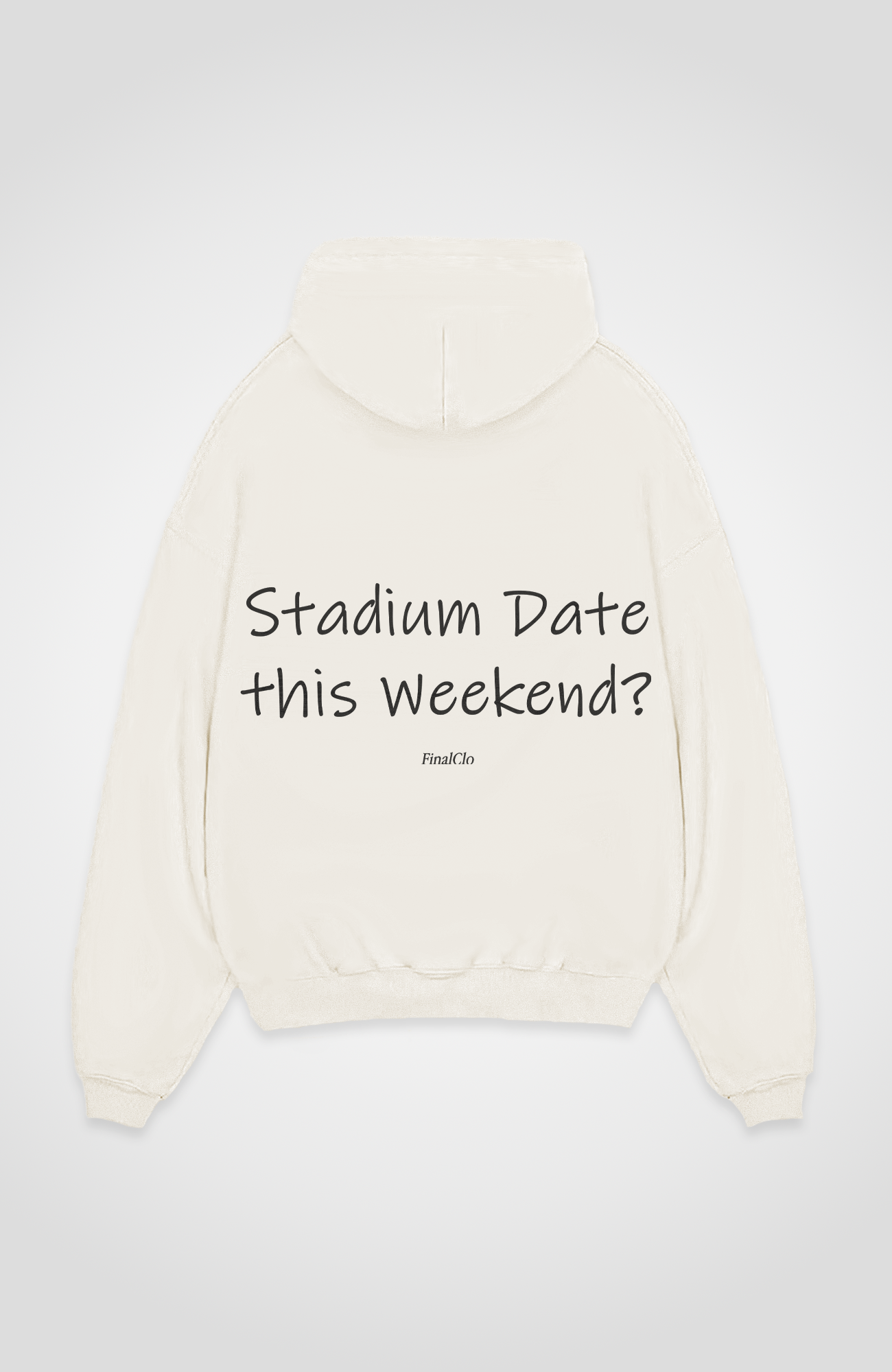 STADIUM DATE OVERSIZED HOODIE