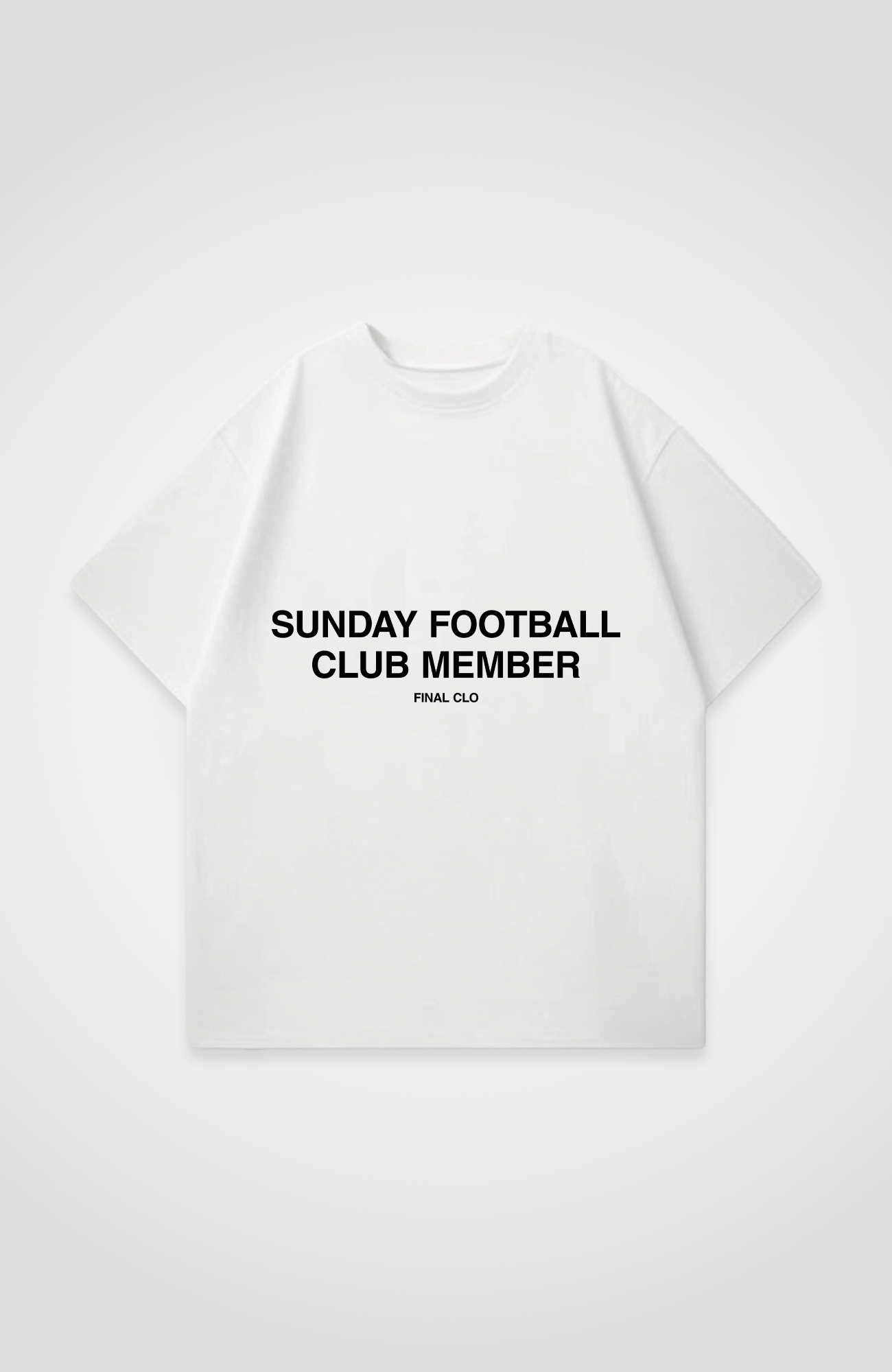 SUNDAY FOOTBALL CLUB MEMBER OVERSIZED SHIRT