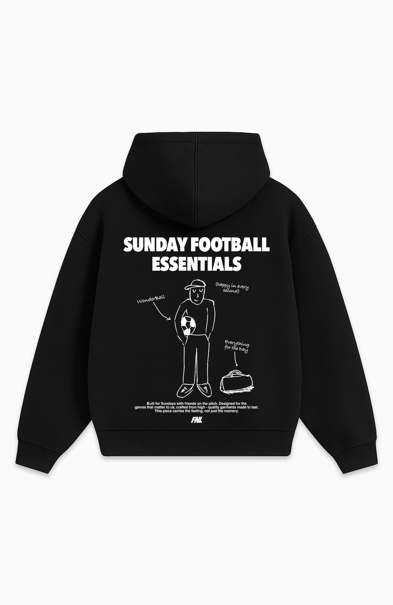 SUNDAY FOOTBALL ESSENTIALS OVERSIZED HOODIE