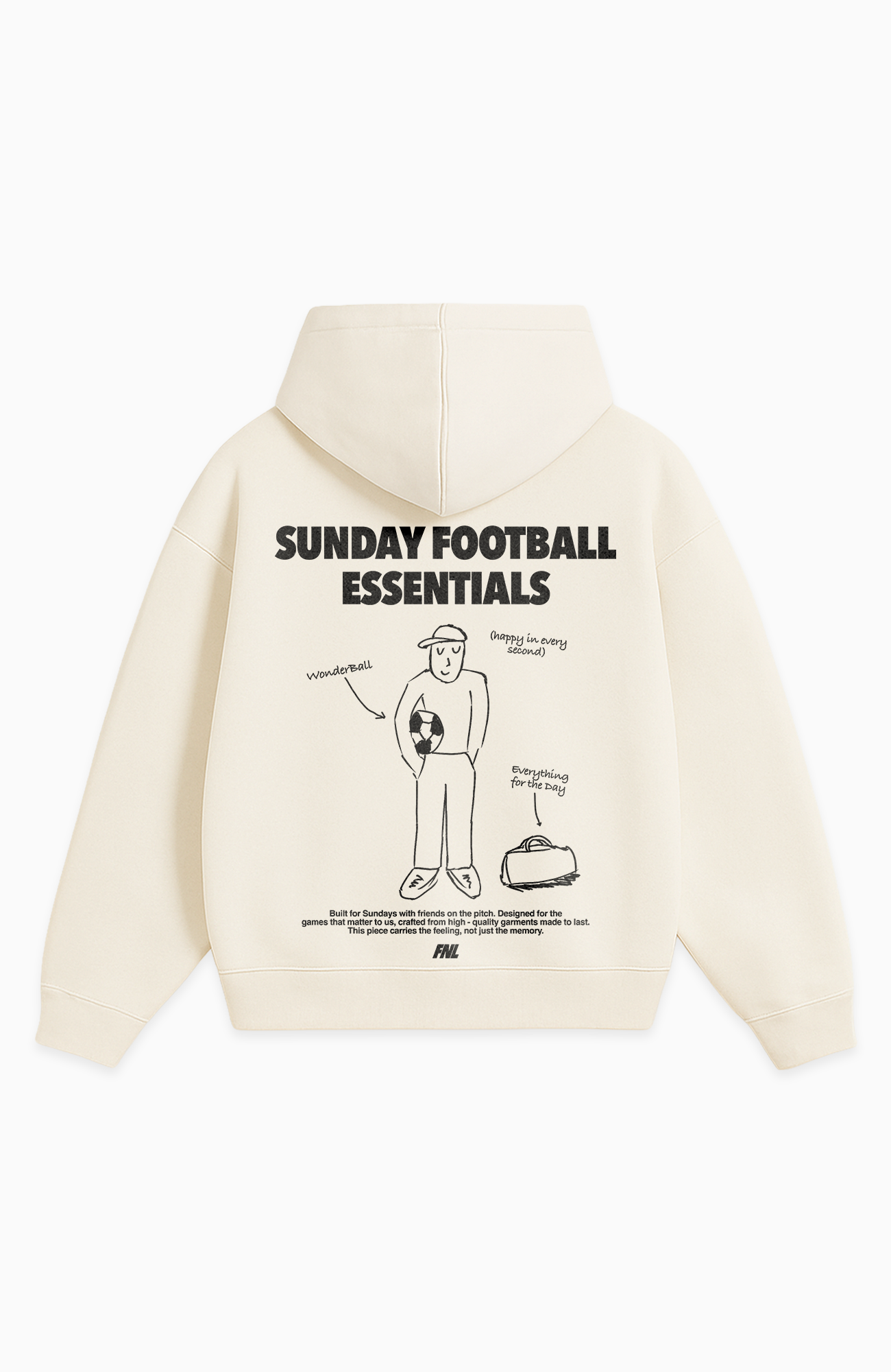 SUNDAY FOOTBALL ESSENTIALS OVERSIZED HOODIE