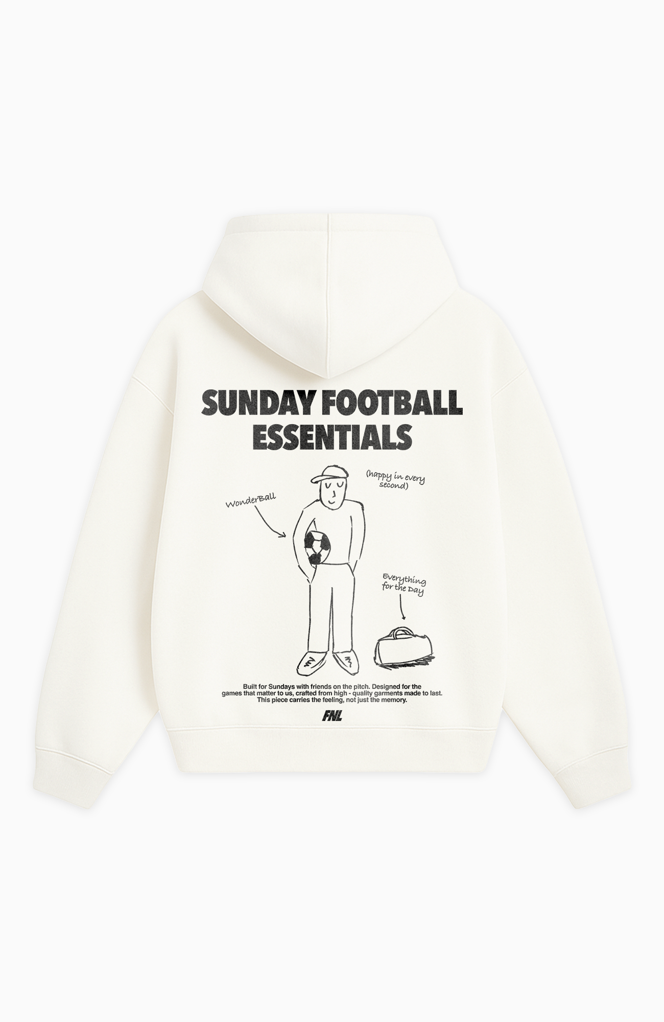 SUNDAY FOOTBALL ESSENTIALS OVERSIZED HOODIE