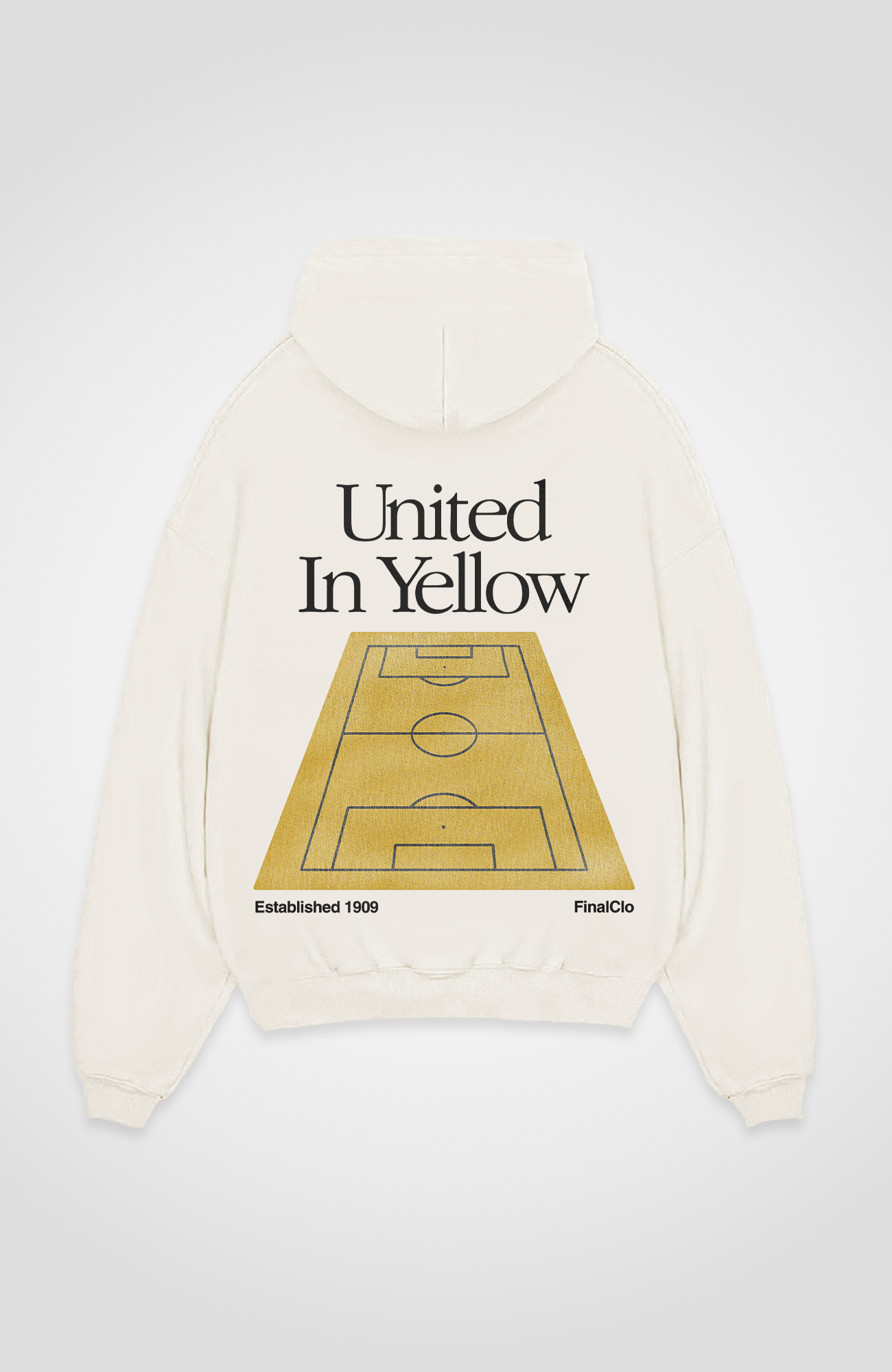 UNITED IN YELLOW OVERSIZED HOODIE