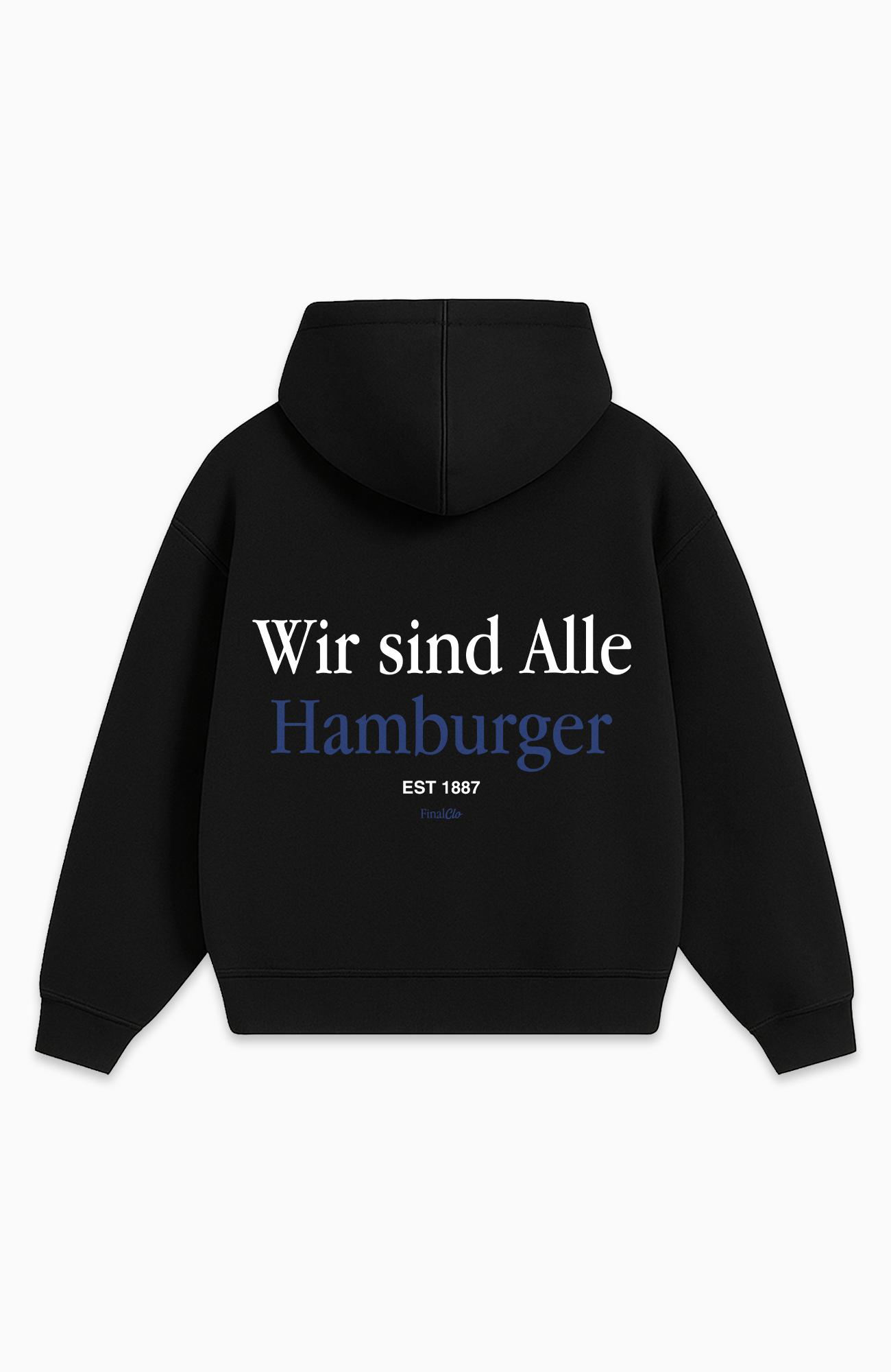 WIR SIND ALLE HAMBURGER OVERSIZED HOODIE