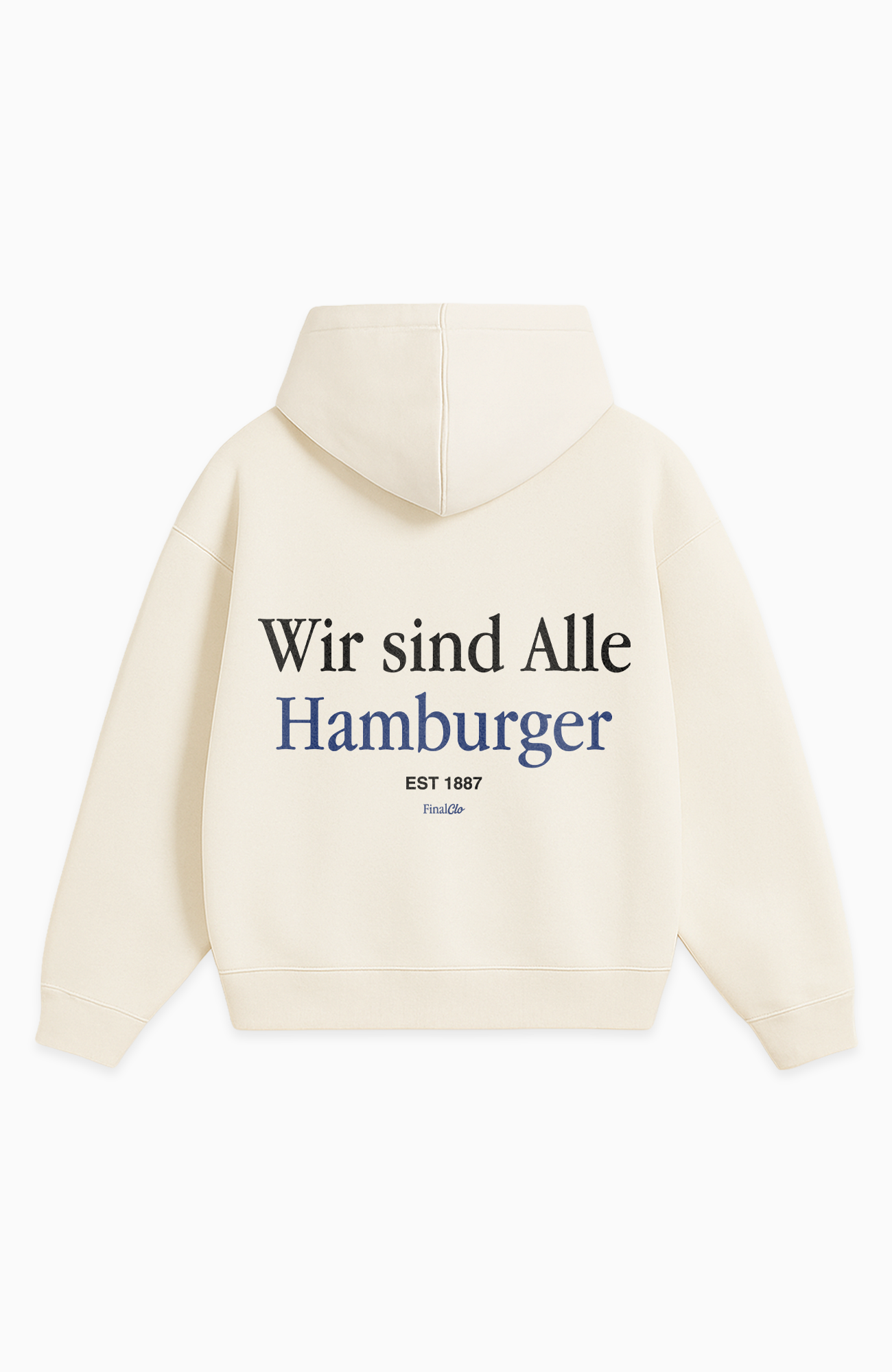 WIR SIND ALLE HAMBURGER OVERSIZED HOODIE